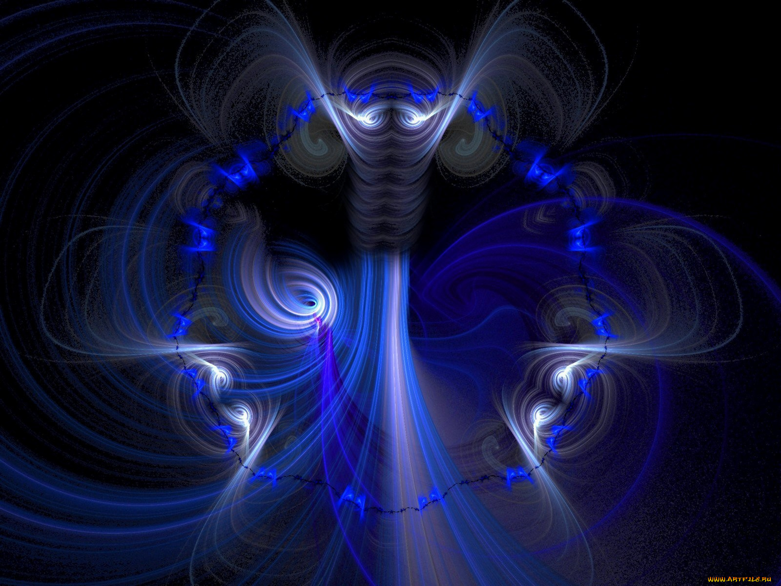 3д, графика, fractal, фракталы, линии, фрактал, цвета