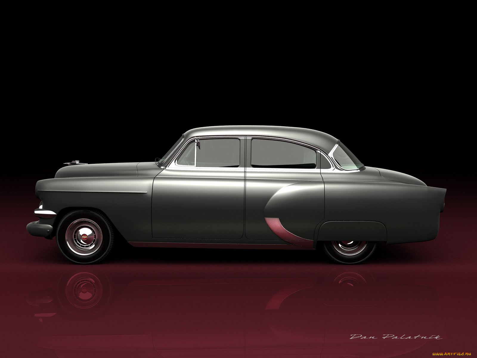 chevrolet, 1954, bel, air, kustom, автомобили, 3д