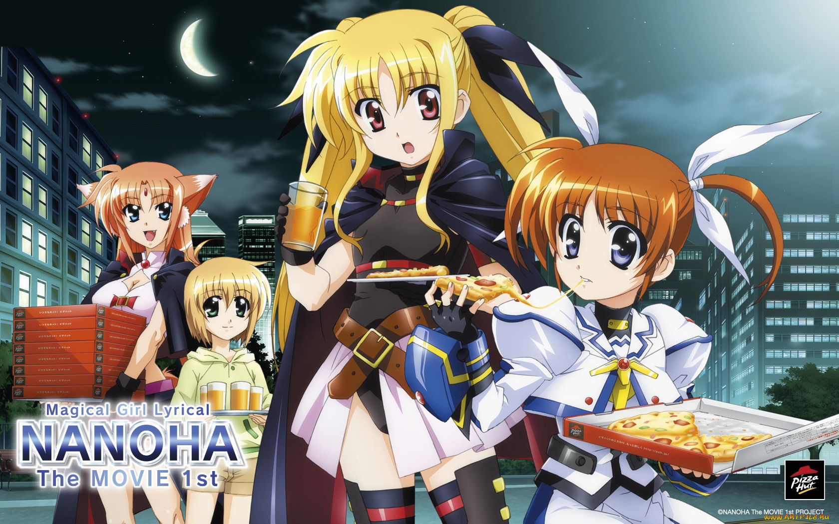 аниме, mahou, shoujo, lyrical, nanoha