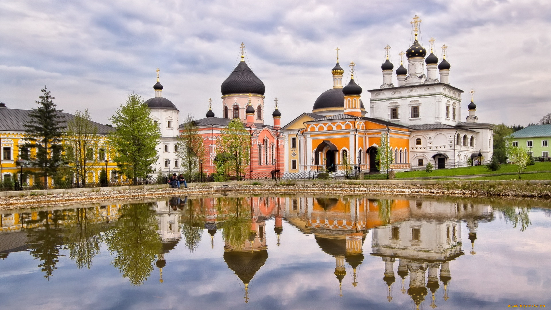 города, православные, церкви, монастыри, давидова, пустынь, храм, небо