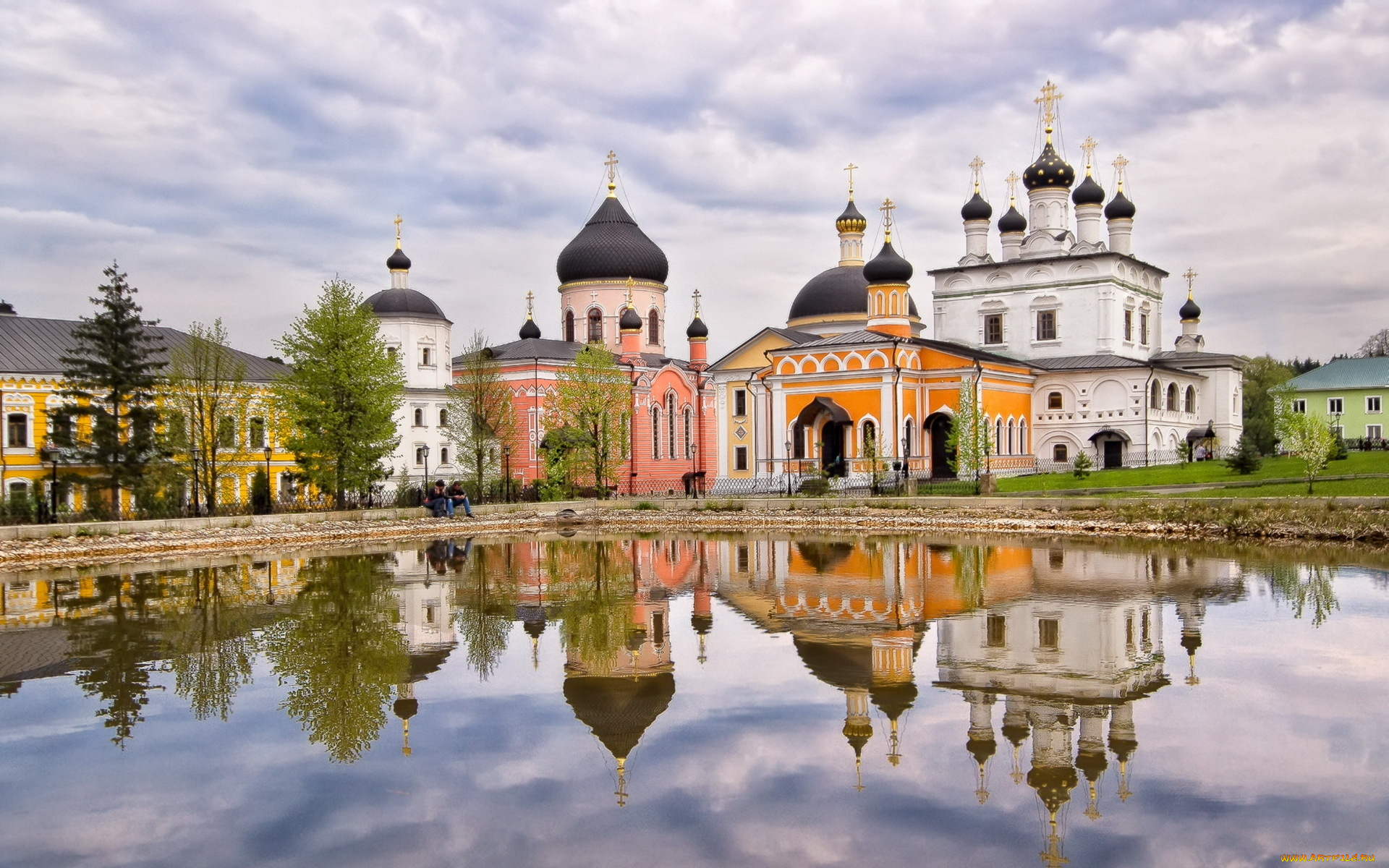 города, православные, церкви, монастыри, давидова, пустынь, храм, небо