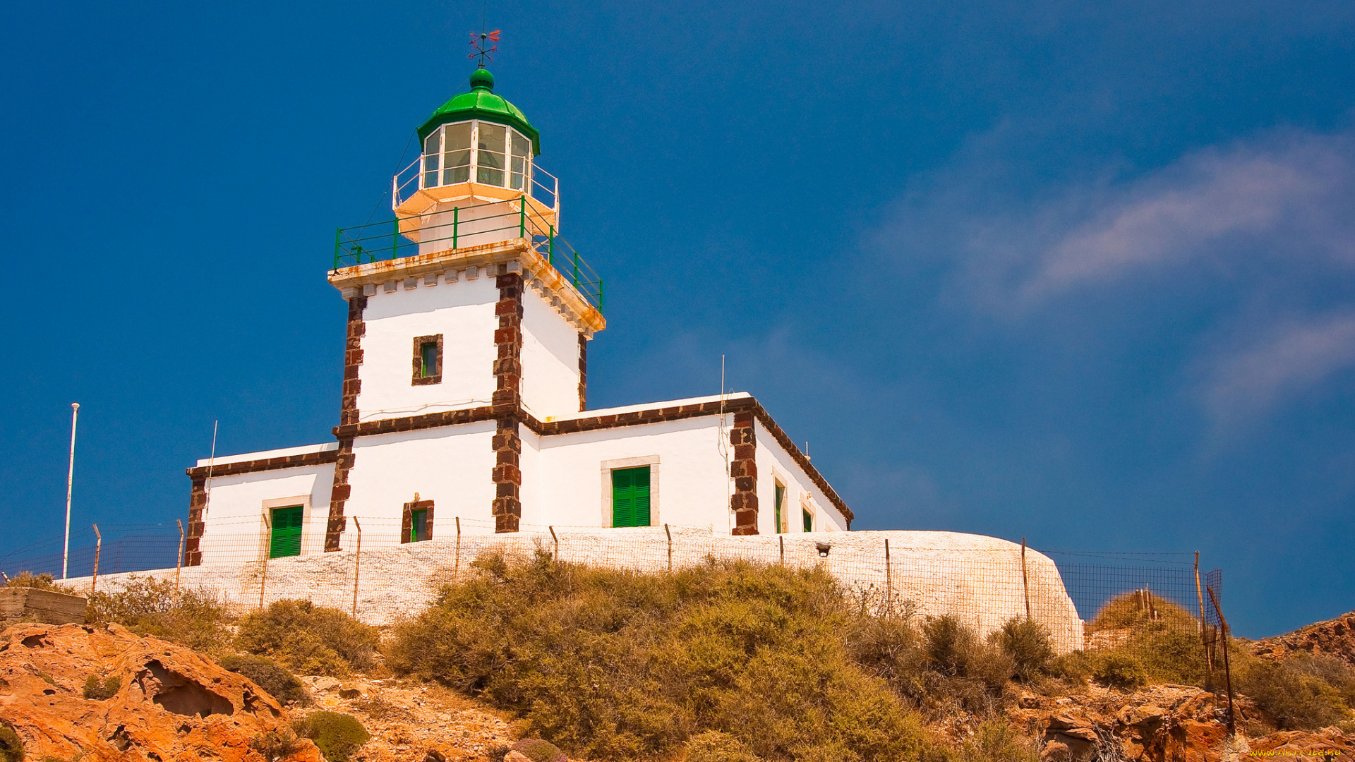 akrotiri, lighthouse, santorini, greece, природа, маяки, greec, акротири, греция, санторини