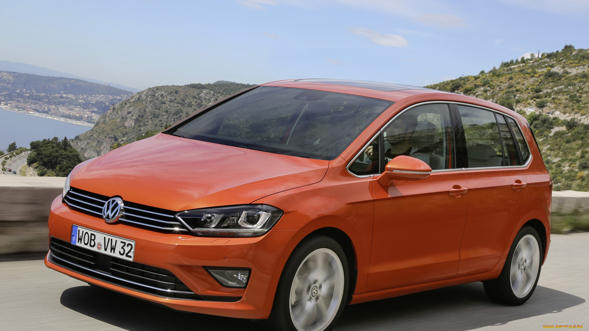 автомобили, volkswagen, sportsvan, golf, 2014г, tsi