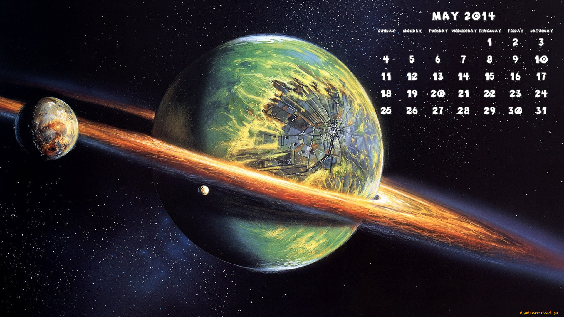 календари, рисованные, , векторная, графика, планета