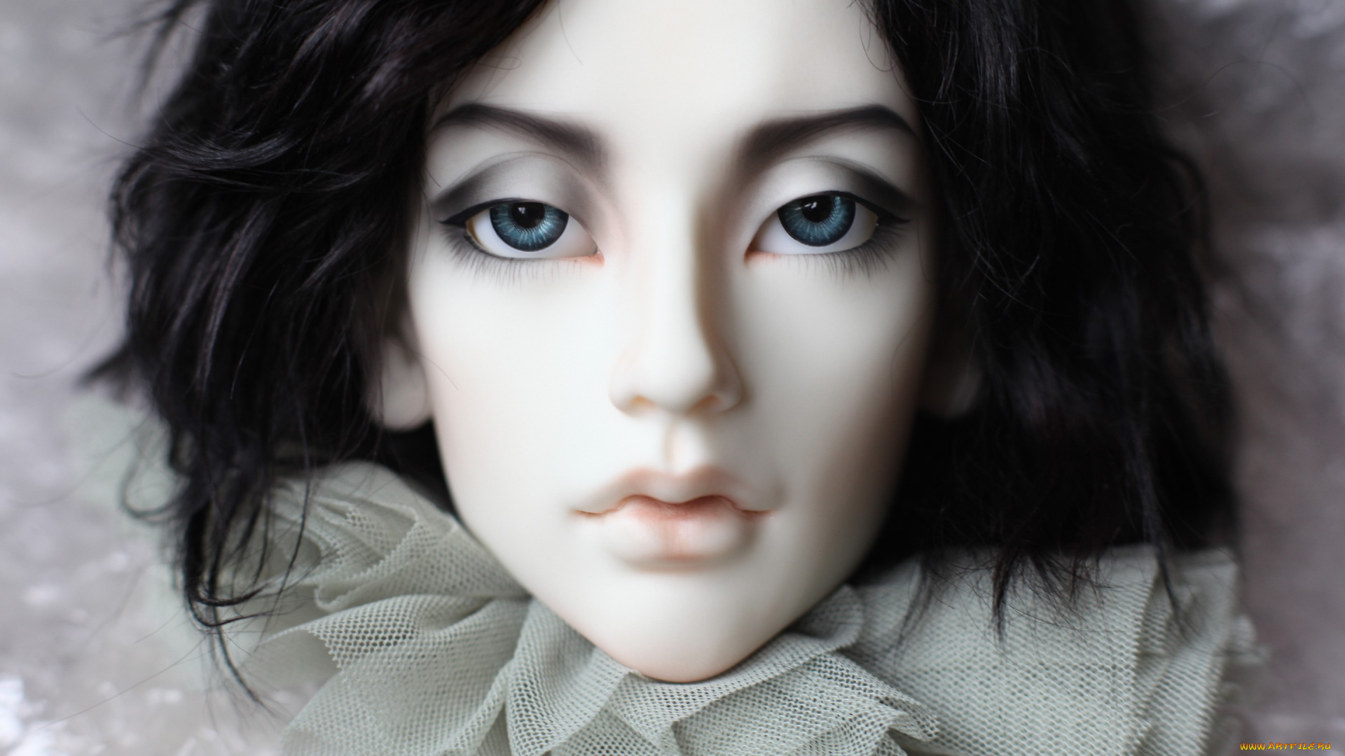 разное, игрушки, bjd, кукла, doll, голубые, глаза, черные, волосы