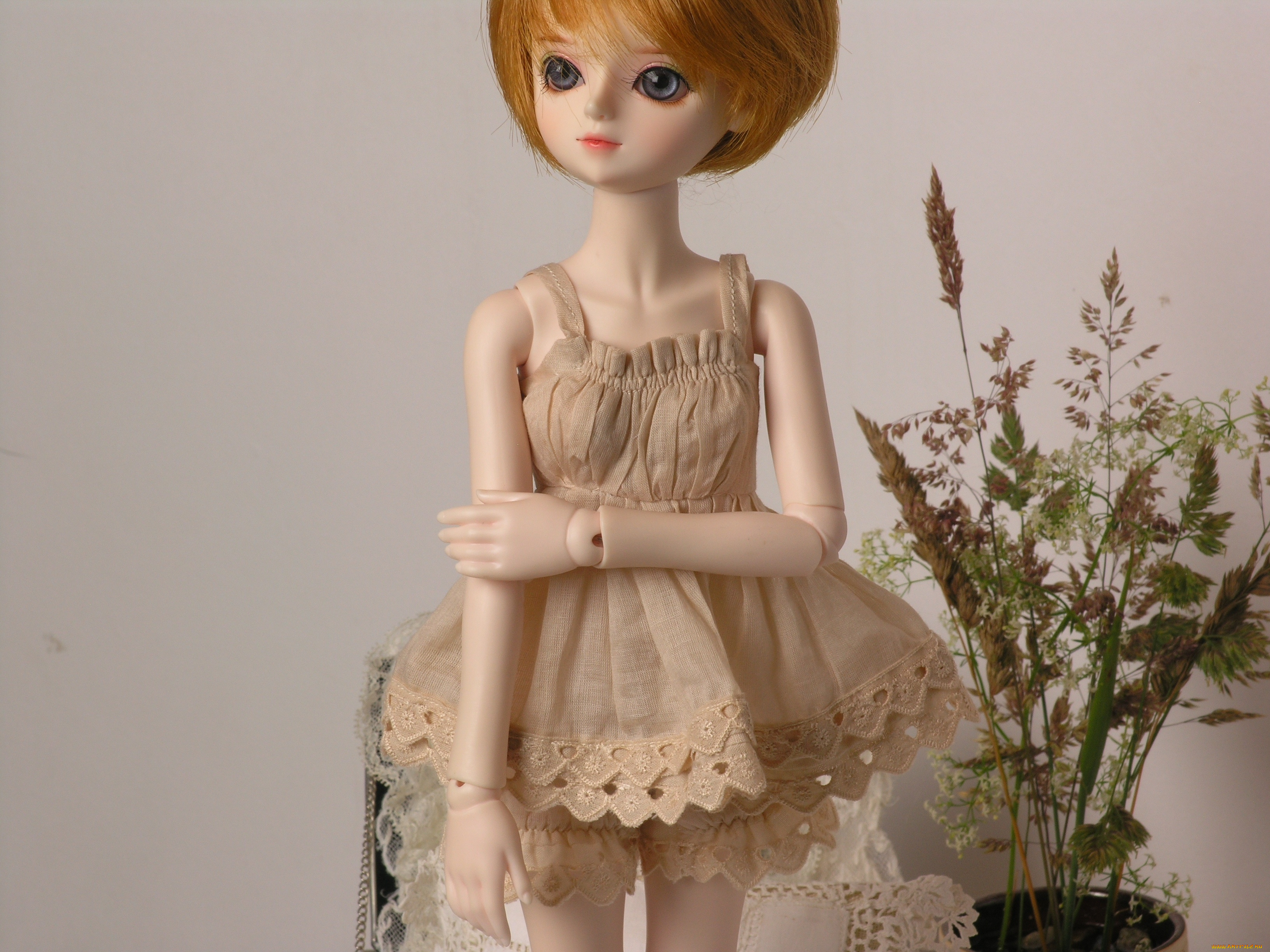 разное, игрушки, doll, bjd, кукла, шарнирная, платье, рыжая