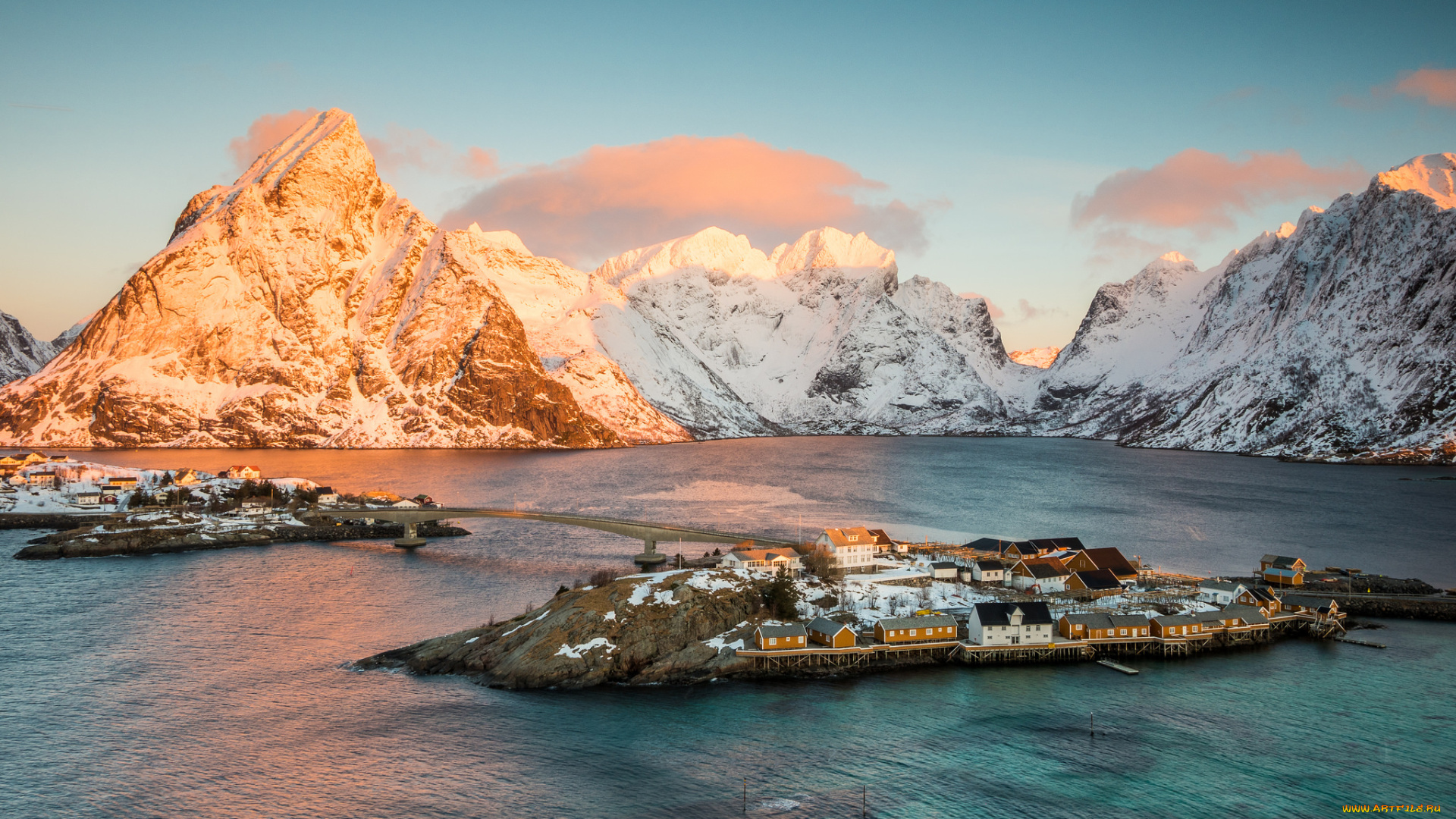 lofoten, norwegen, города, -, пейзажи, севера