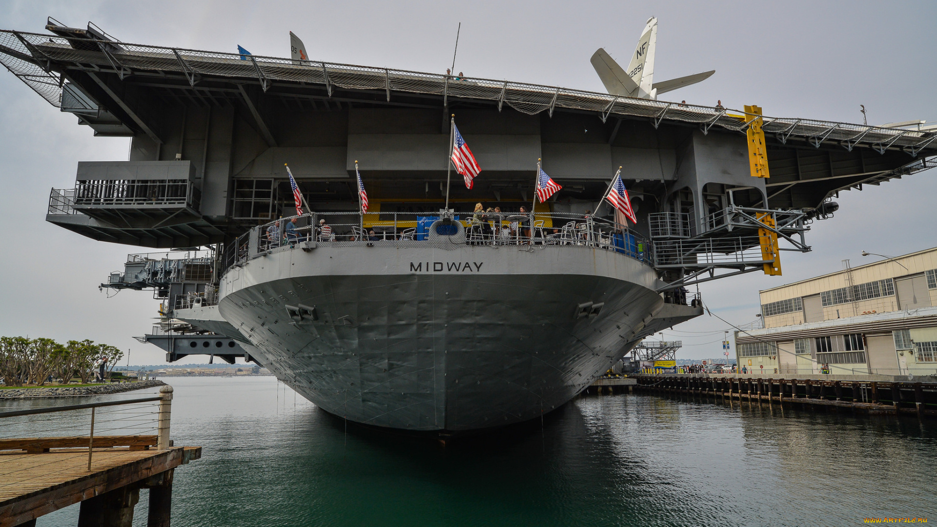 uss, midway, корабли, авианосцы, , вертолётоносцы, порт