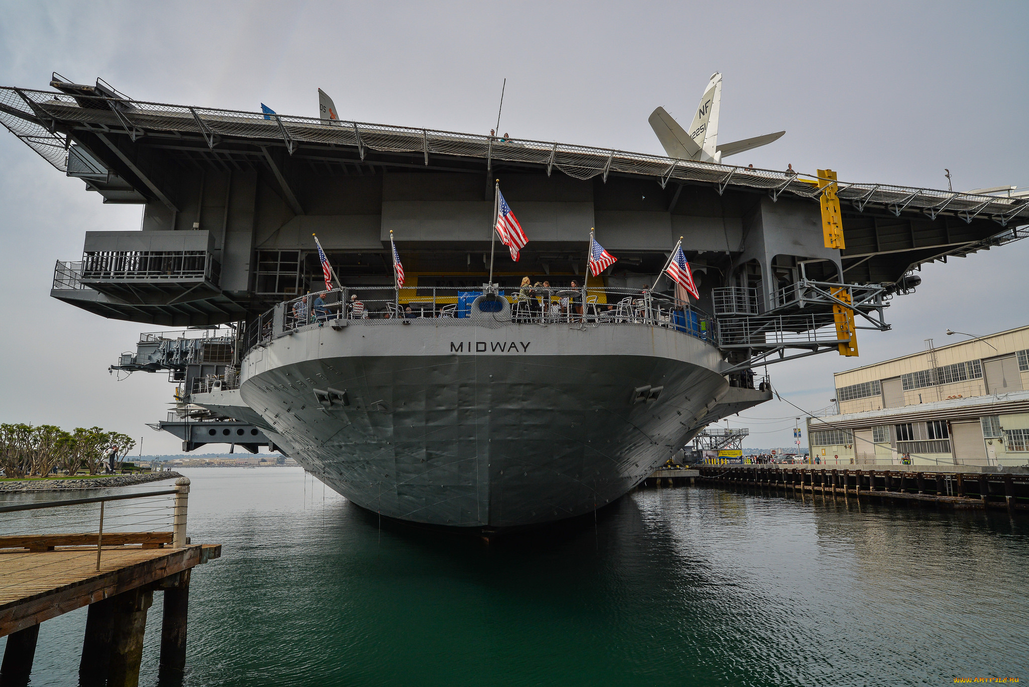 uss, midway, корабли, авианосцы, , вертолётоносцы, порт