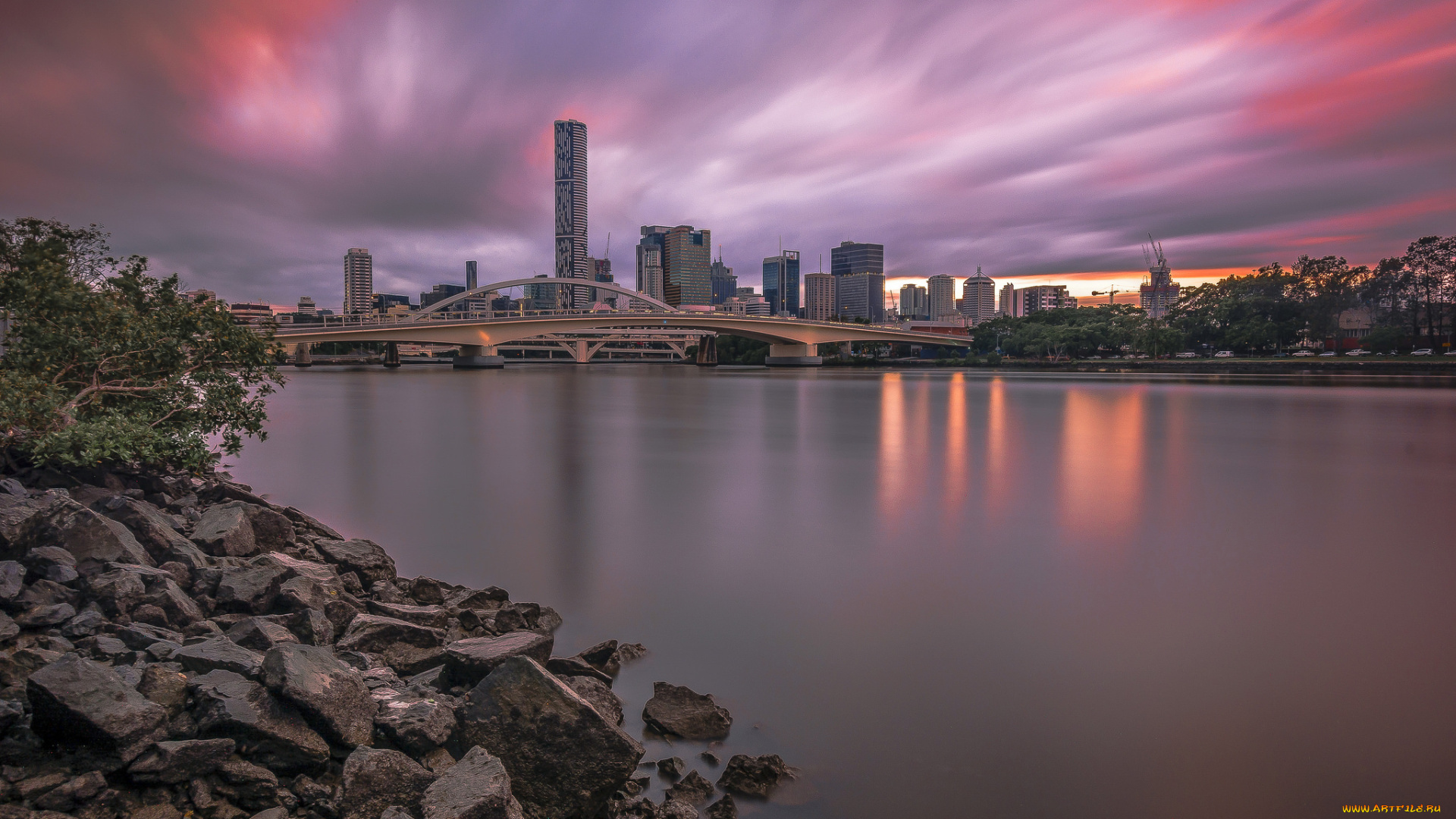 brisbane, city, города, брисбен, , австралия, небоскребы, панорама