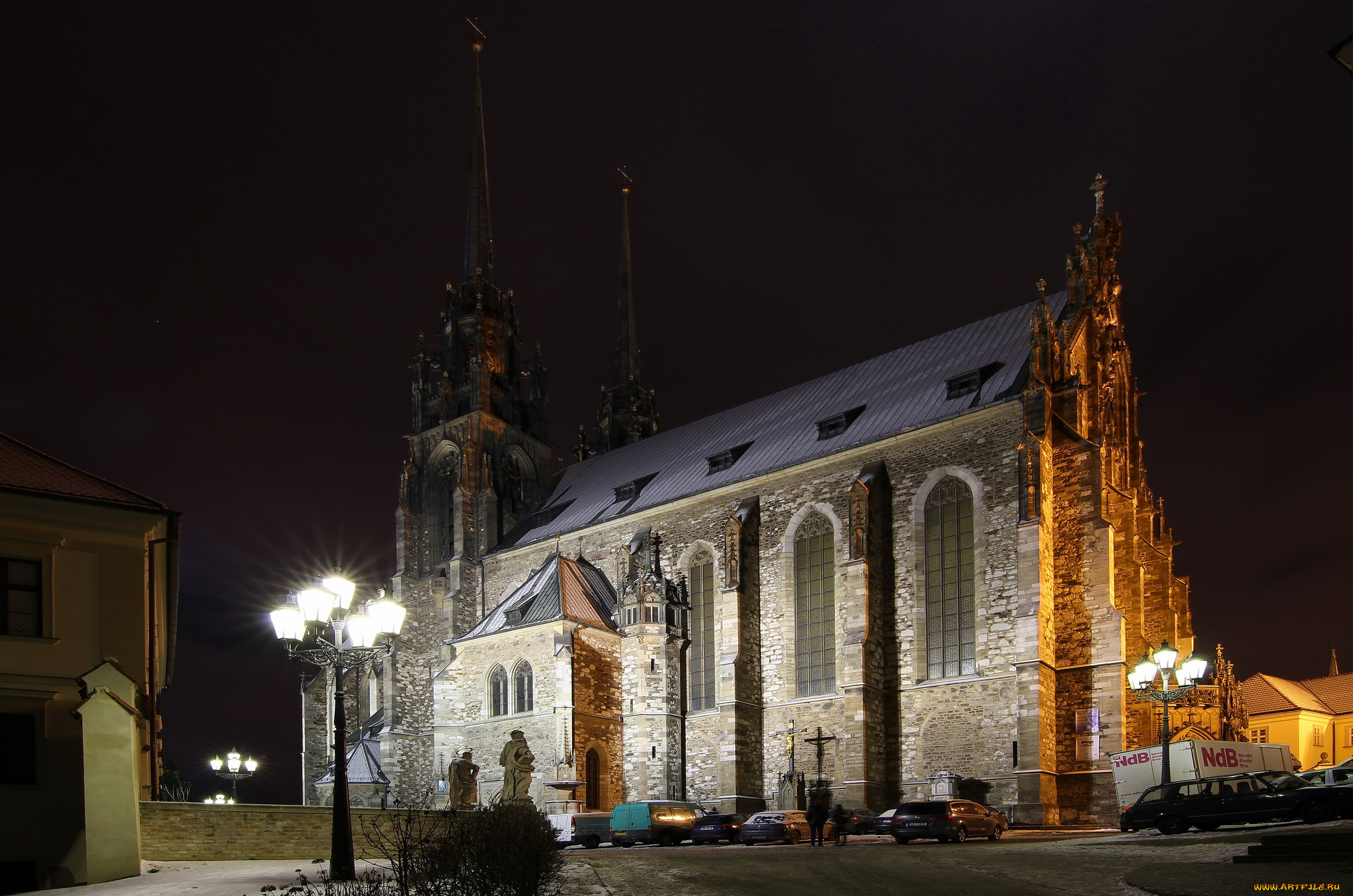 cathedral, of, st, , peter, and, st, , paul, города, -, католические, соборы, , костелы, , аббатства, храм, ночь