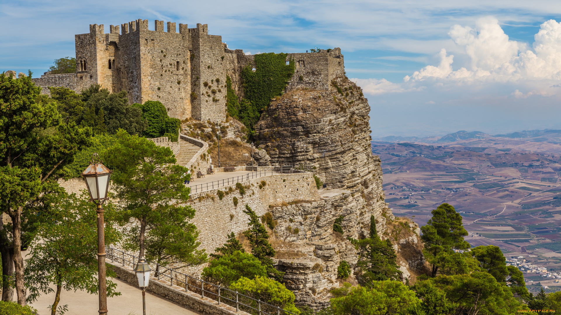 castello, di, venere, города, замки, италии, простор