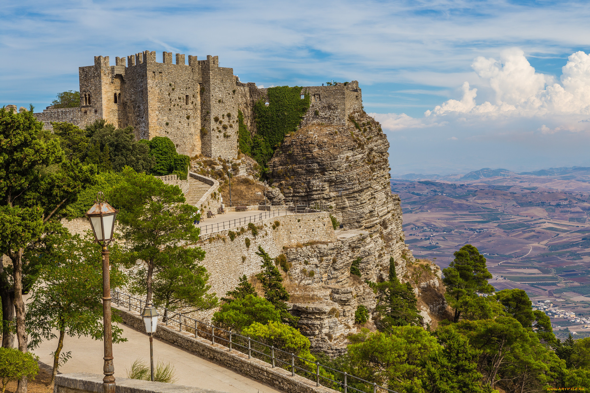 castello, di, venere, города, замки, италии, простор