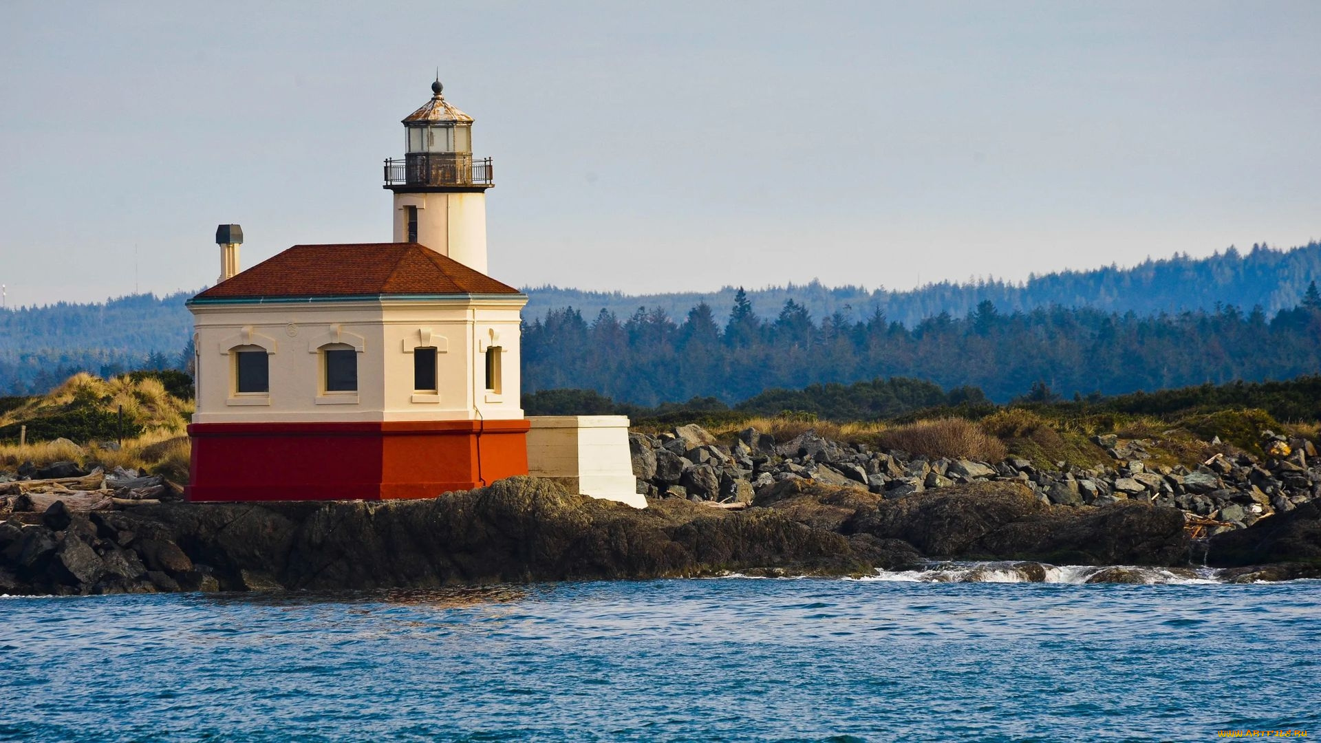 lighthouse, at, the, oregon, coast, природа, маяки, lighthouse, at, the, oregon, coast