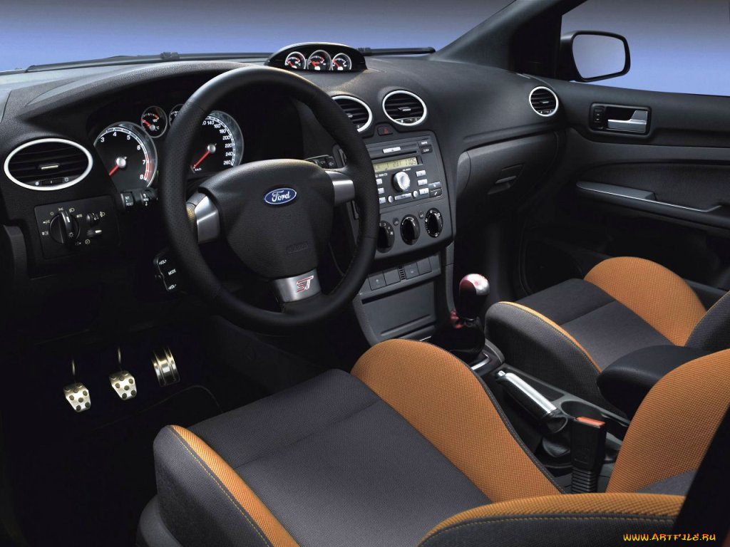 ford, focus, st, автомобили, интерьеры