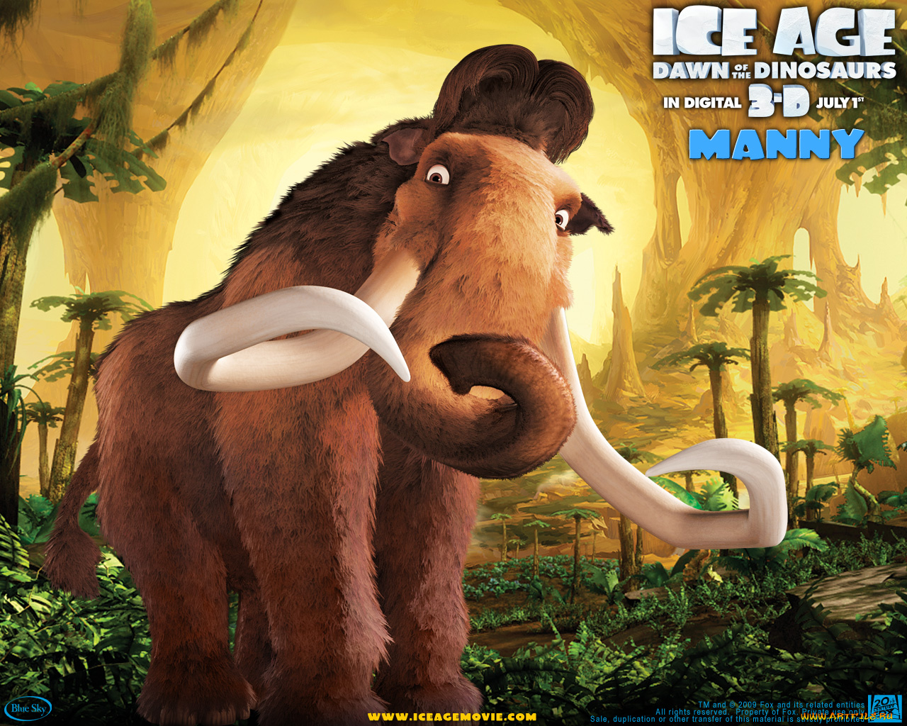 мультфильмы, ice, age, dawn, of, the, dinosaurs