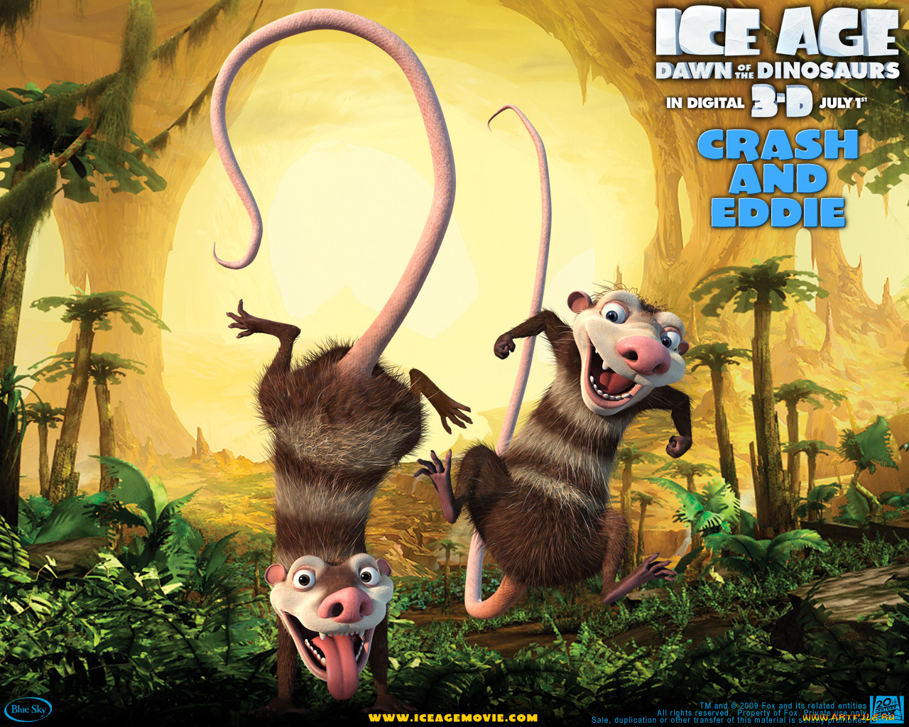 мультфильмы, ice, age, dawn, of, the, dinosaurs