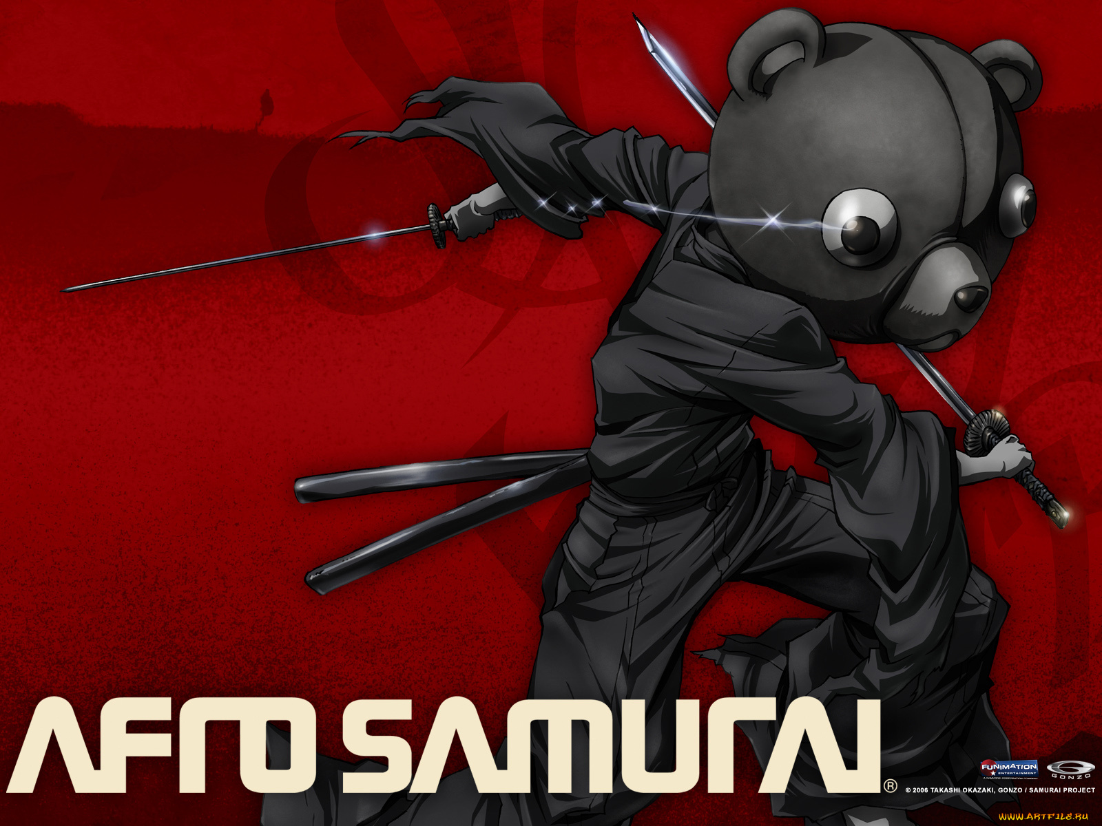 аниме, afro, samurai