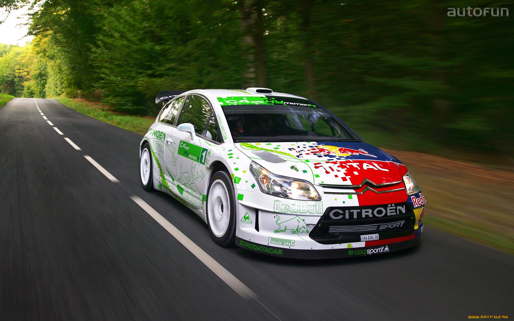 citroen, c4, wrc, hymotion, автомобили