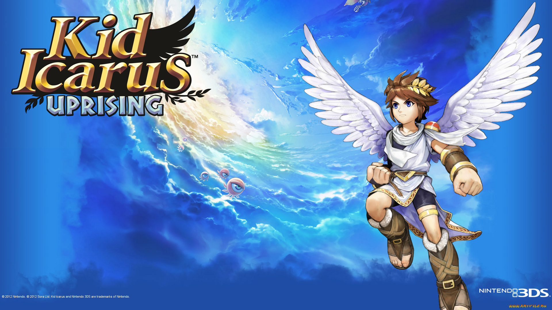 kid, icarus, uprising, видео, игры, крылья