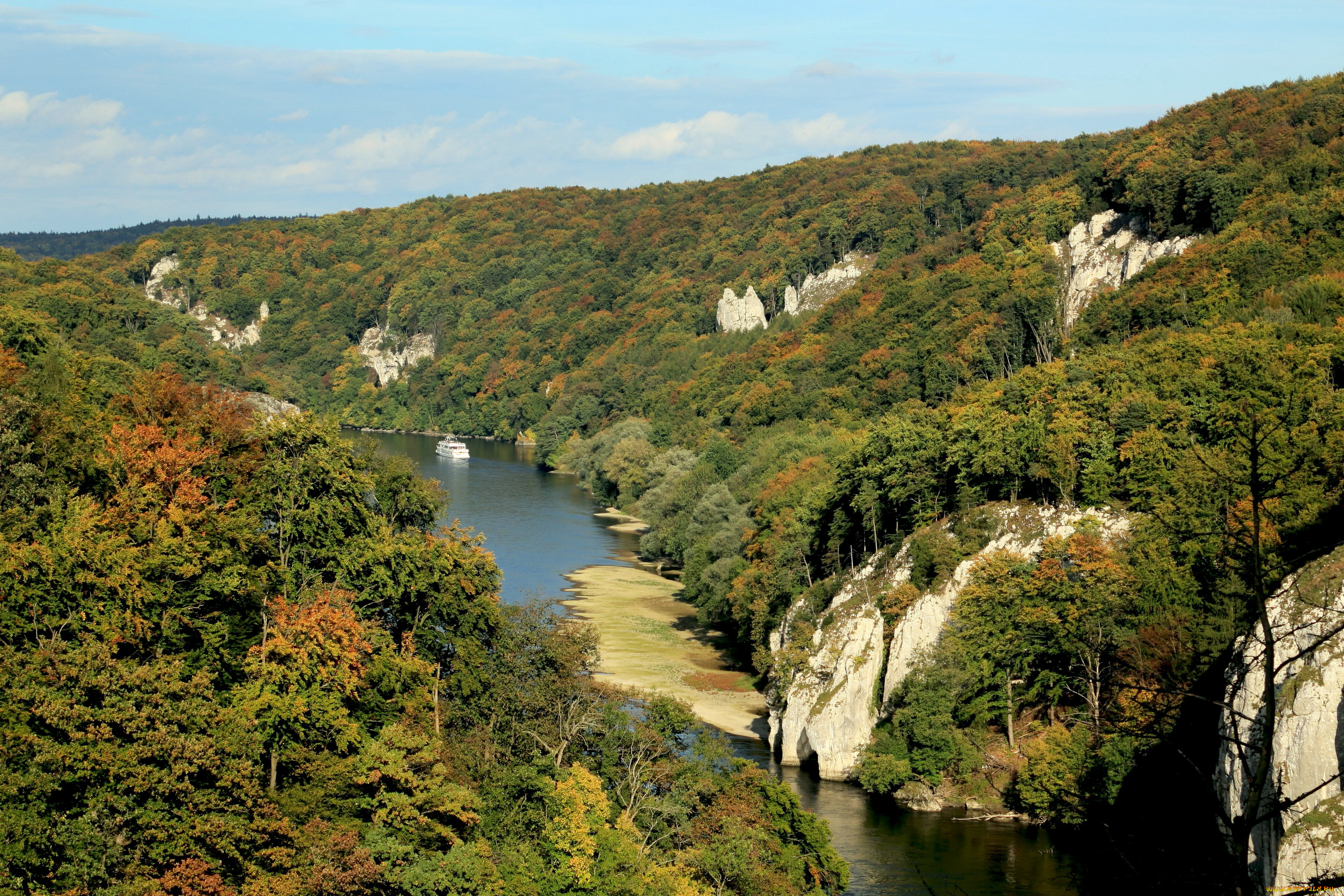 германия, бавария, природа, реки, озера, лес, горы, река