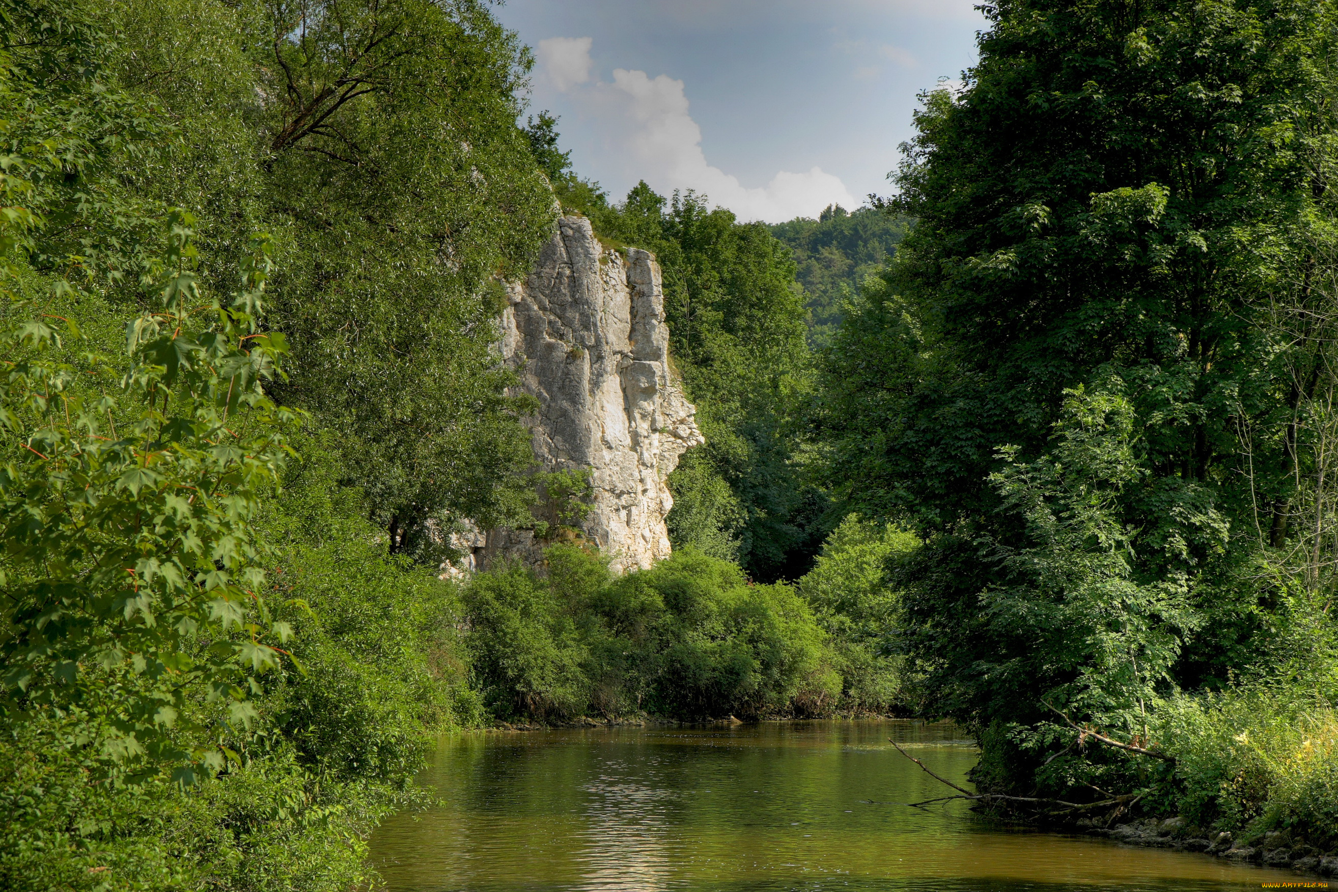 германия, бавария, природа, реки, озера, река, лес, горы