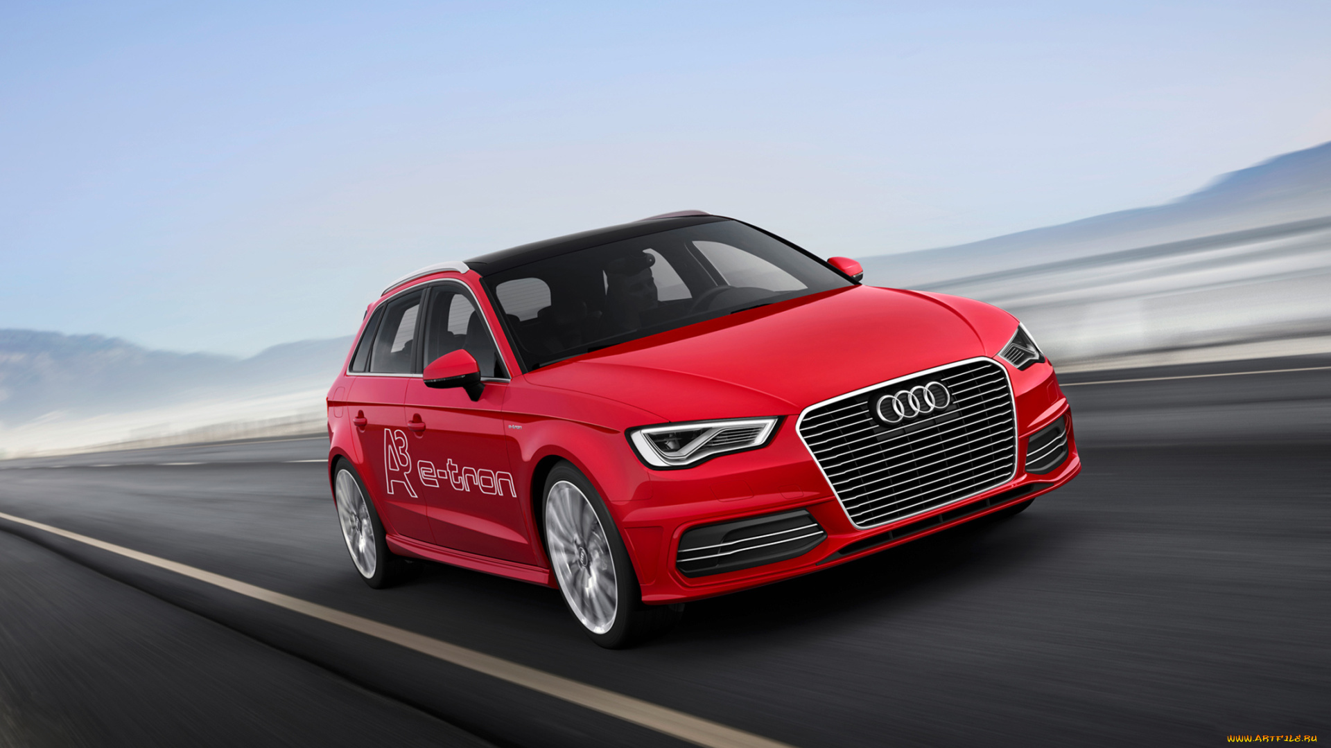 audi, a3, e-tron, concept, 2013, автомобили, audi, красная, 2013, concept, e-tron, a3