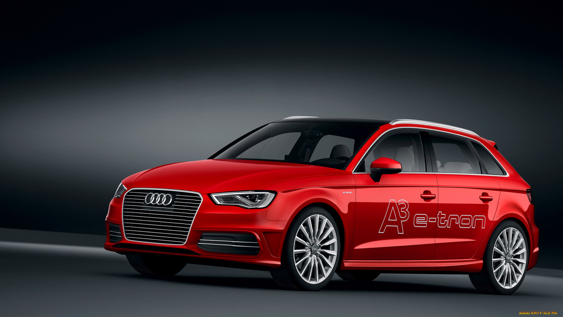 audi, a3, e-tron, concept, 2013, автомобили, audi, красная, 2013, concept, e-tron, a3