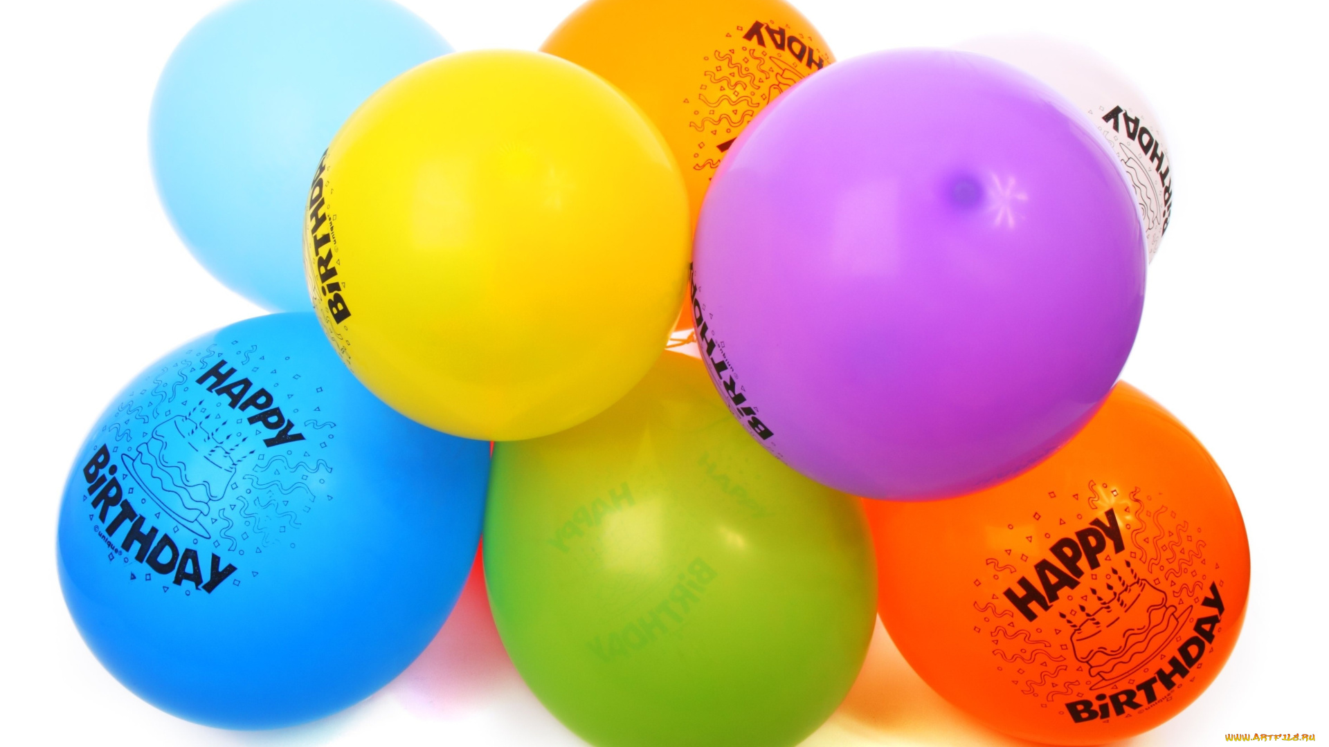праздничные, шары, шарики, пожелания, день, рождения