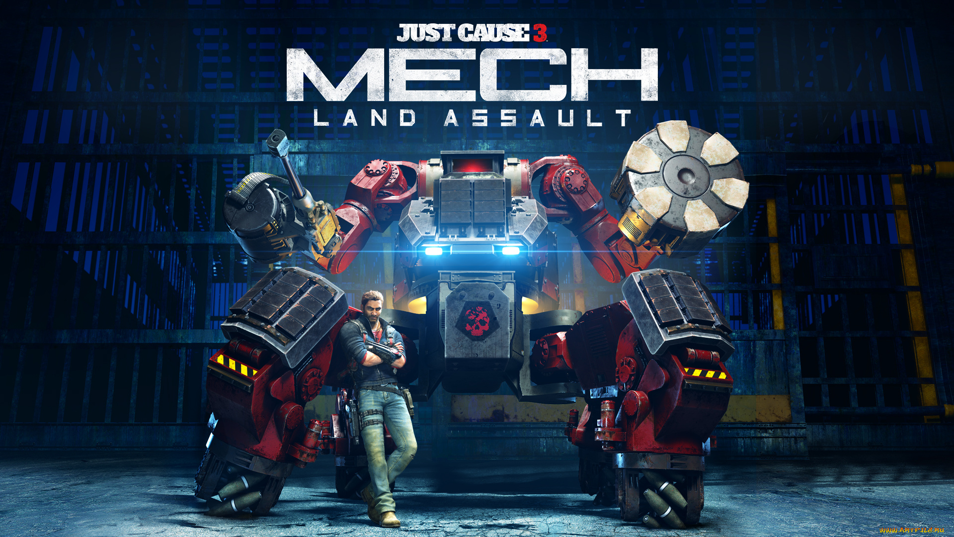 видео, игры, just, cause, 3, , mech, land, assault, mech, land, assault, just, cause, 3