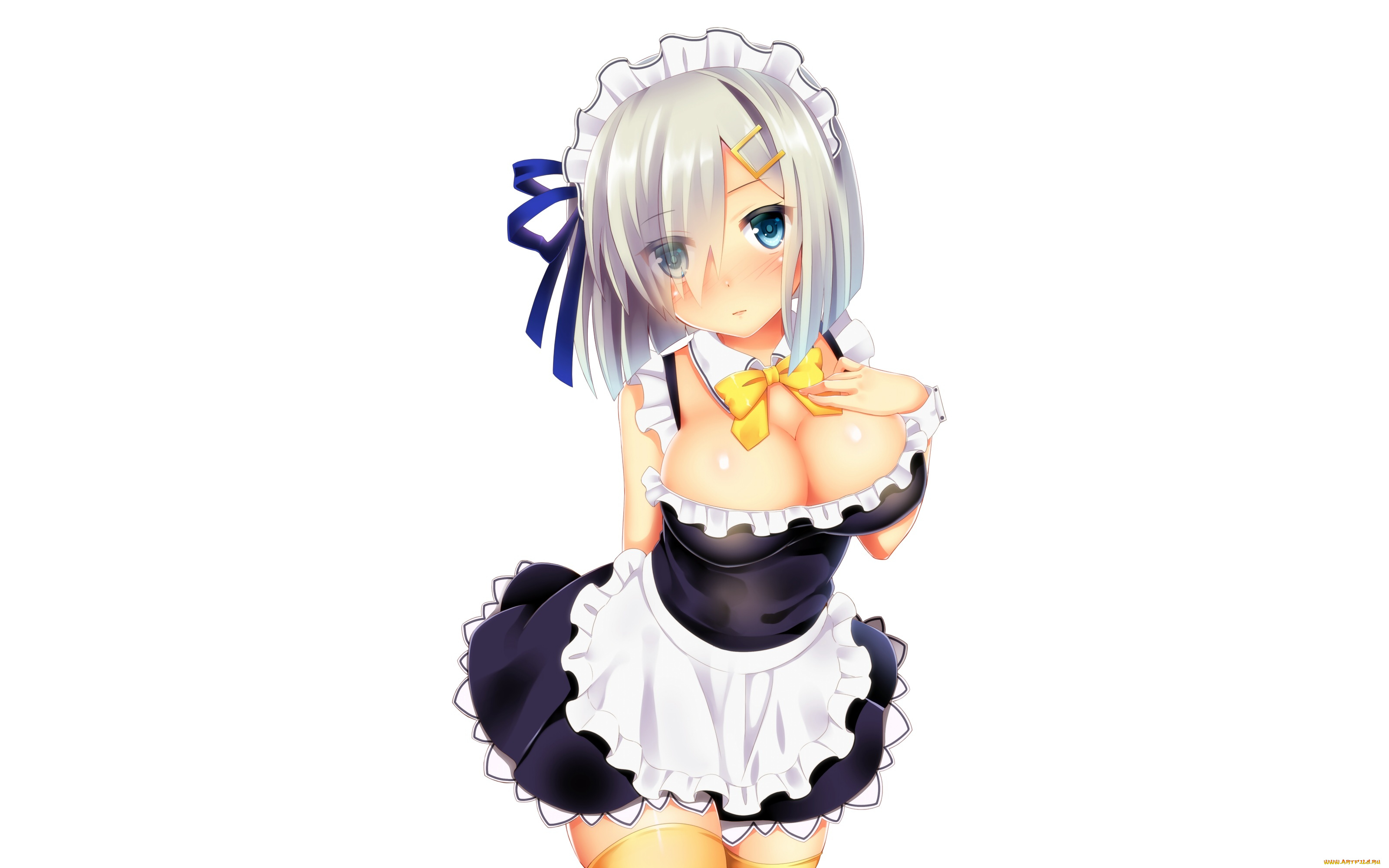 аниме, kantai, collection, девушка, hamakaze