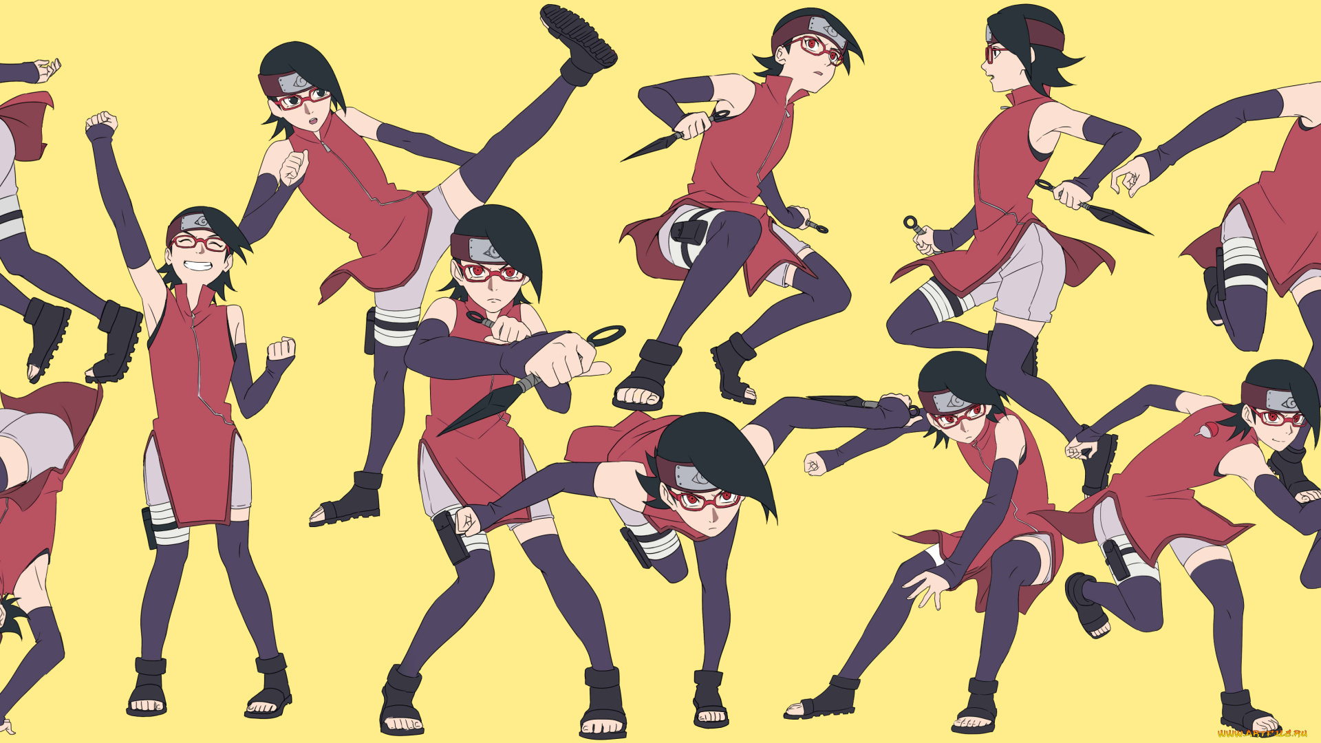 аниме, naruto, uchiha, sarada