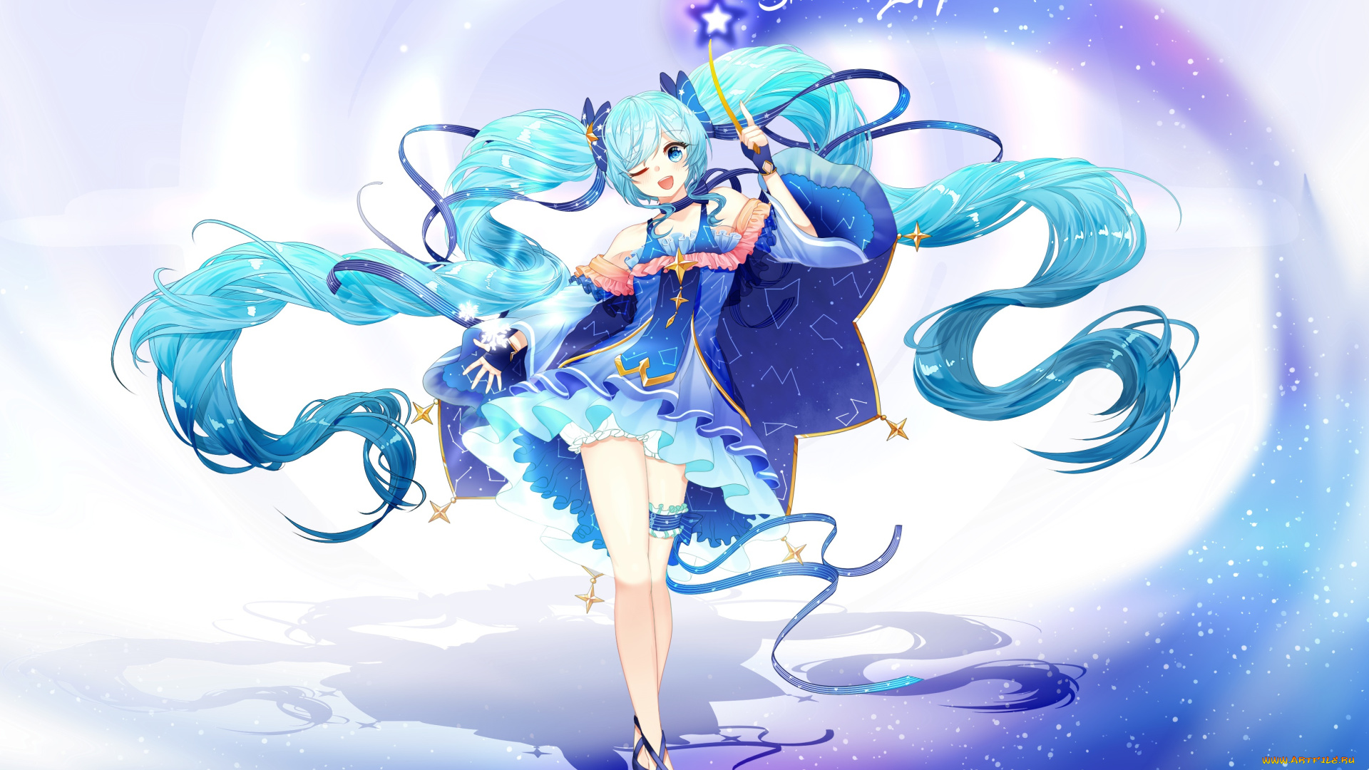 аниме, vocaloid, hatsune, miku