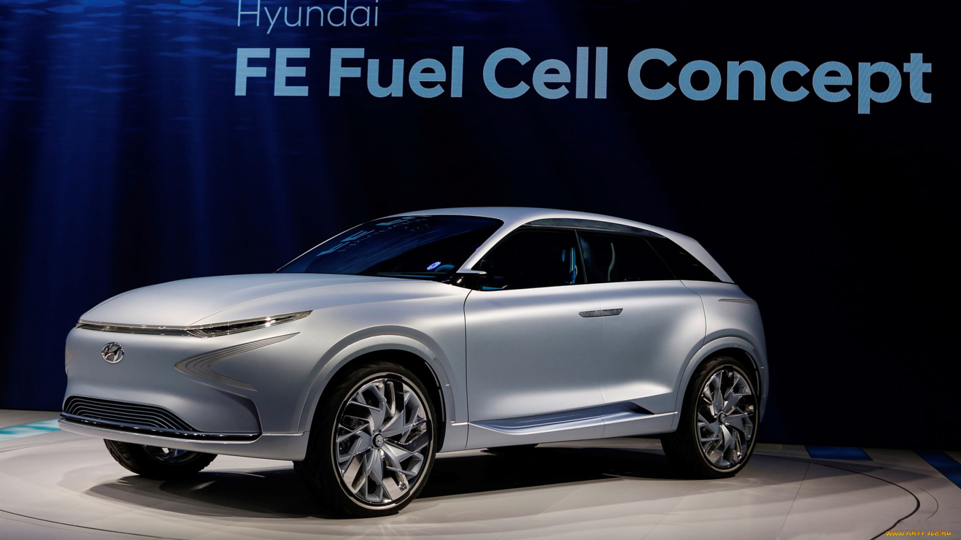 hyundai, fe, fuel, cell, concept, 2017, автомобили, выставки, и, уличные, фото, hyundai, fe, fuel, cell, concept, 2017