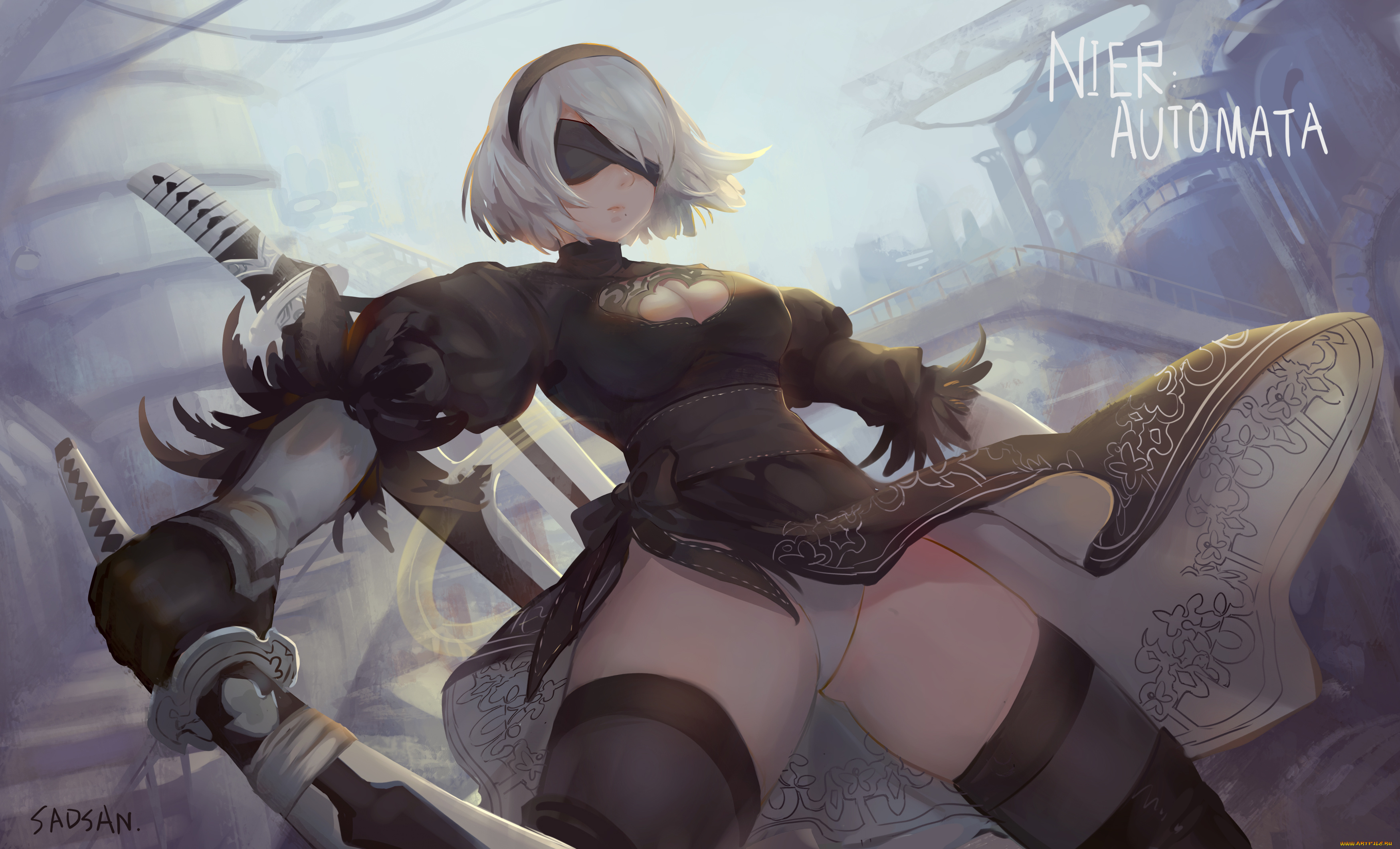 видео, игры, nier, , automata, automata