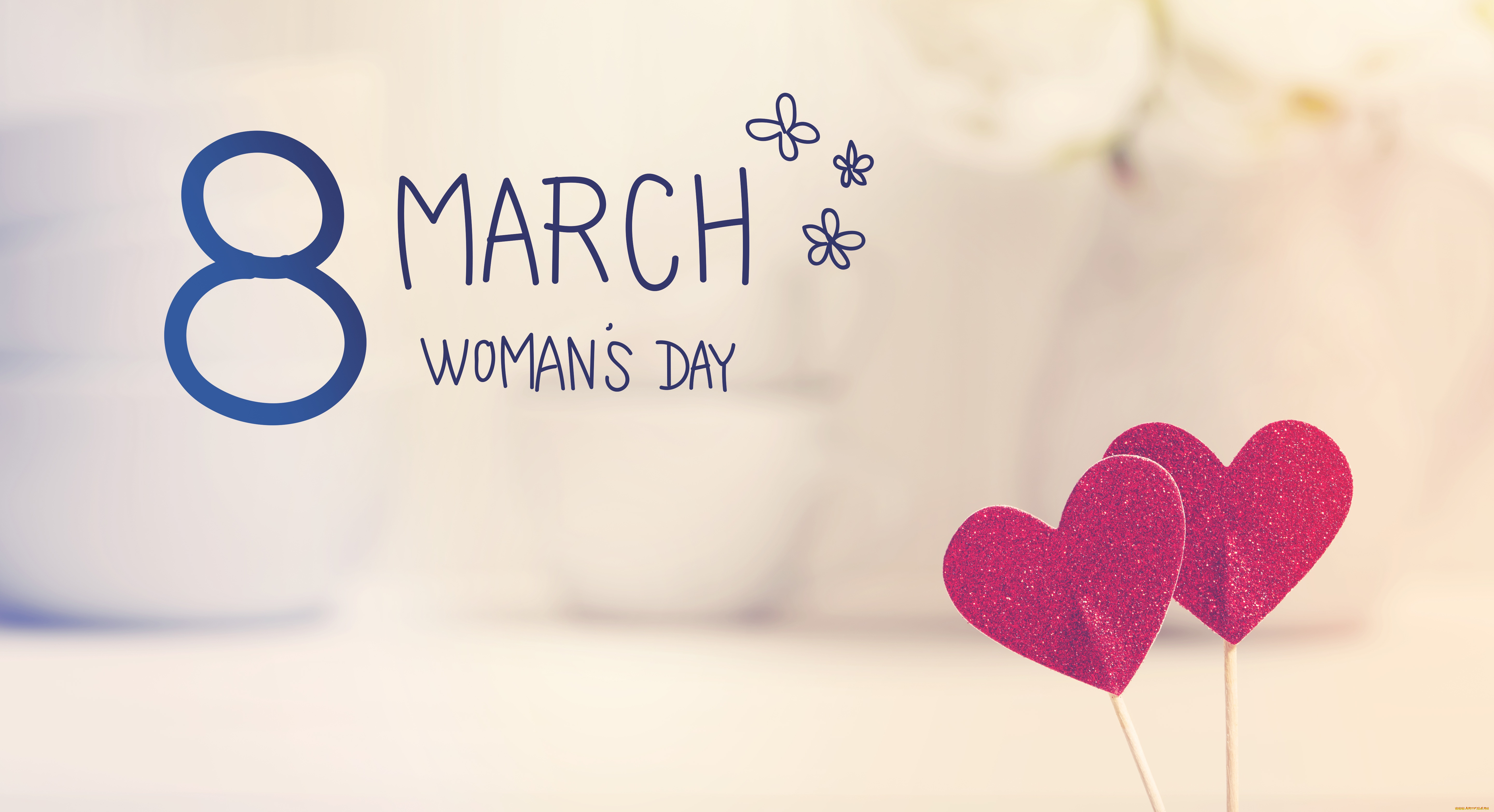 праздничные, международный, женский, день, -, 8, марта, сердечки, happy, 8, марта, heart, romantic, gift, women's, day