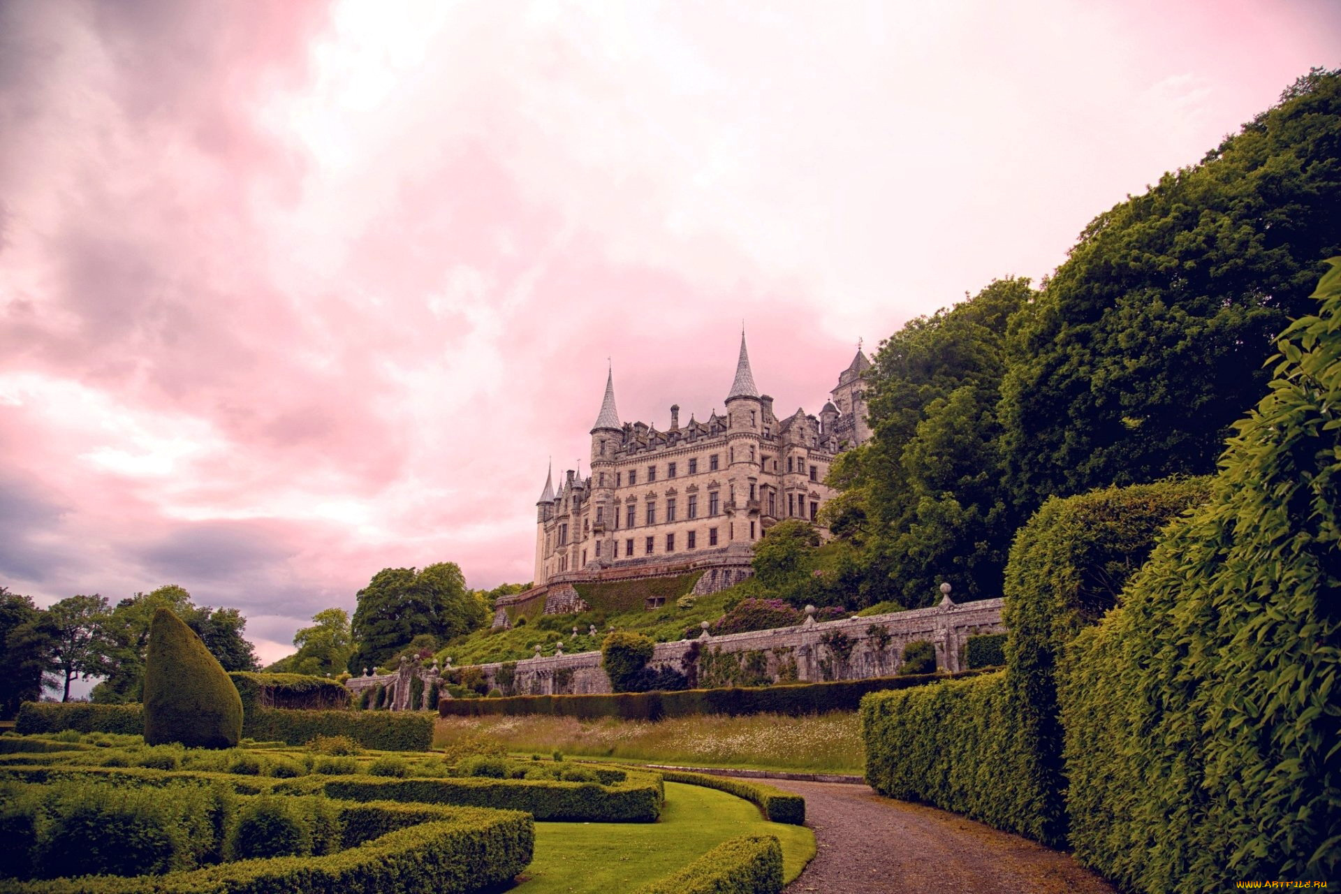 dunrobin, castle, scotland, города, замки, англии, dunrobin, castle