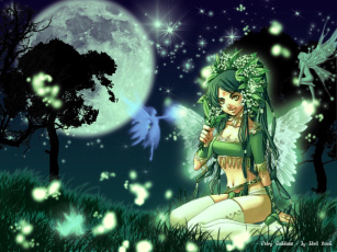 Картинка аниме angels demons девушка крылья ангел феи