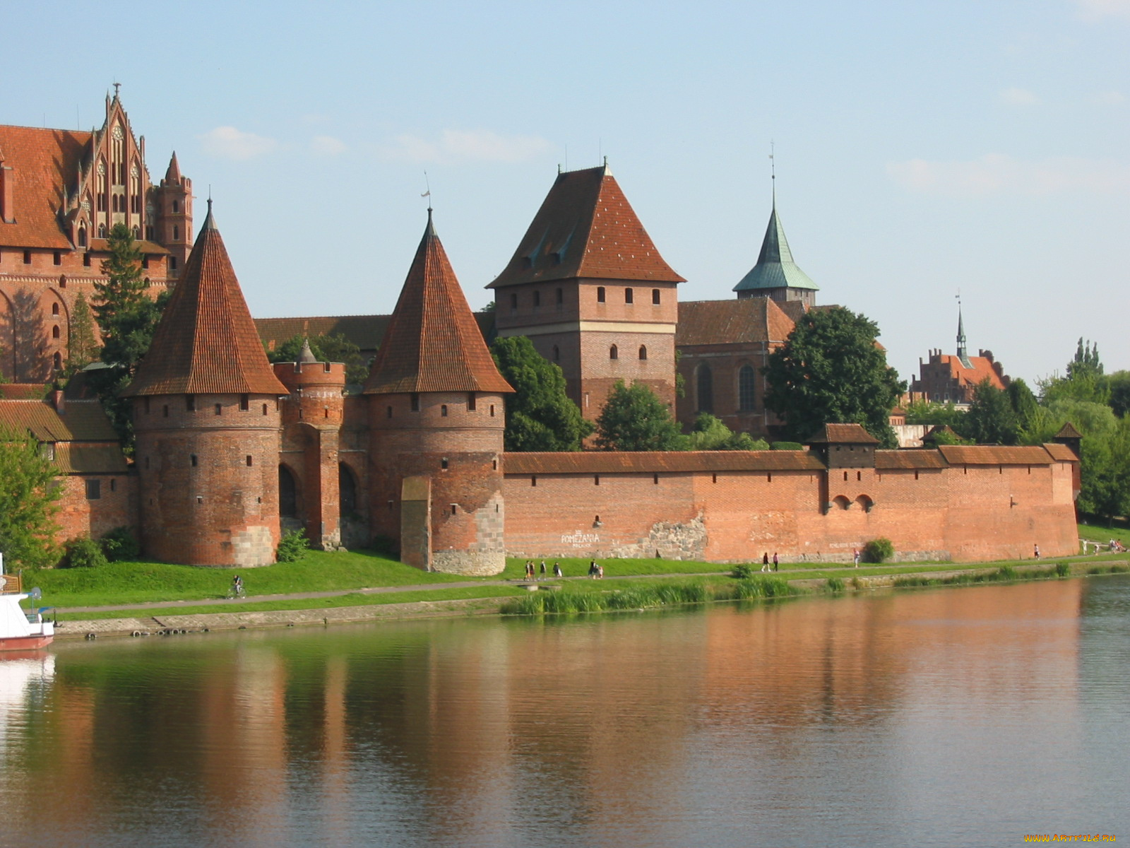 города, дворцы, замки, крепости, malbork, castle, poland