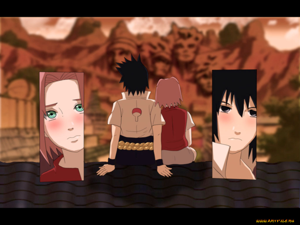 sasusaku, аниме, naruto