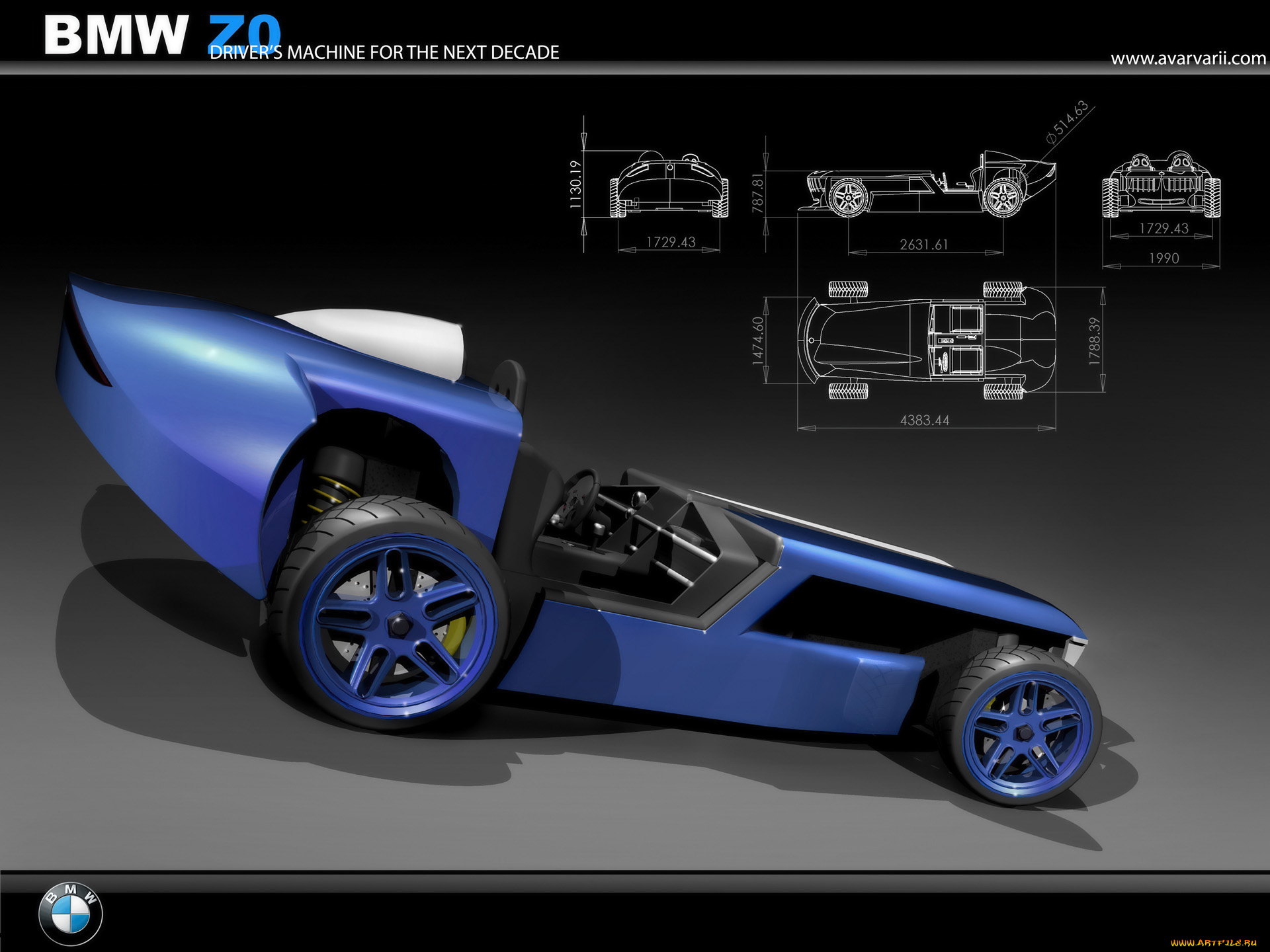 2008, bmw, z0, concept, design, by, andrei, avarvarii, автомобили, 3д