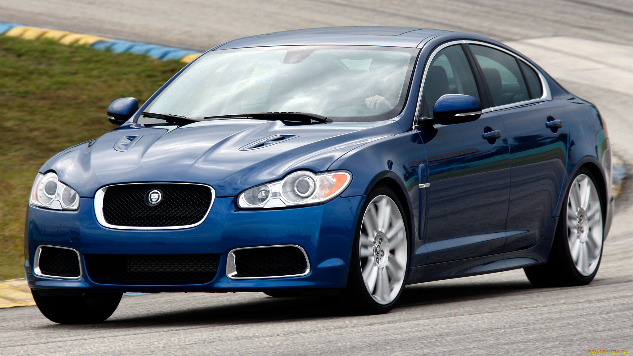 Jaguar XFR Blue