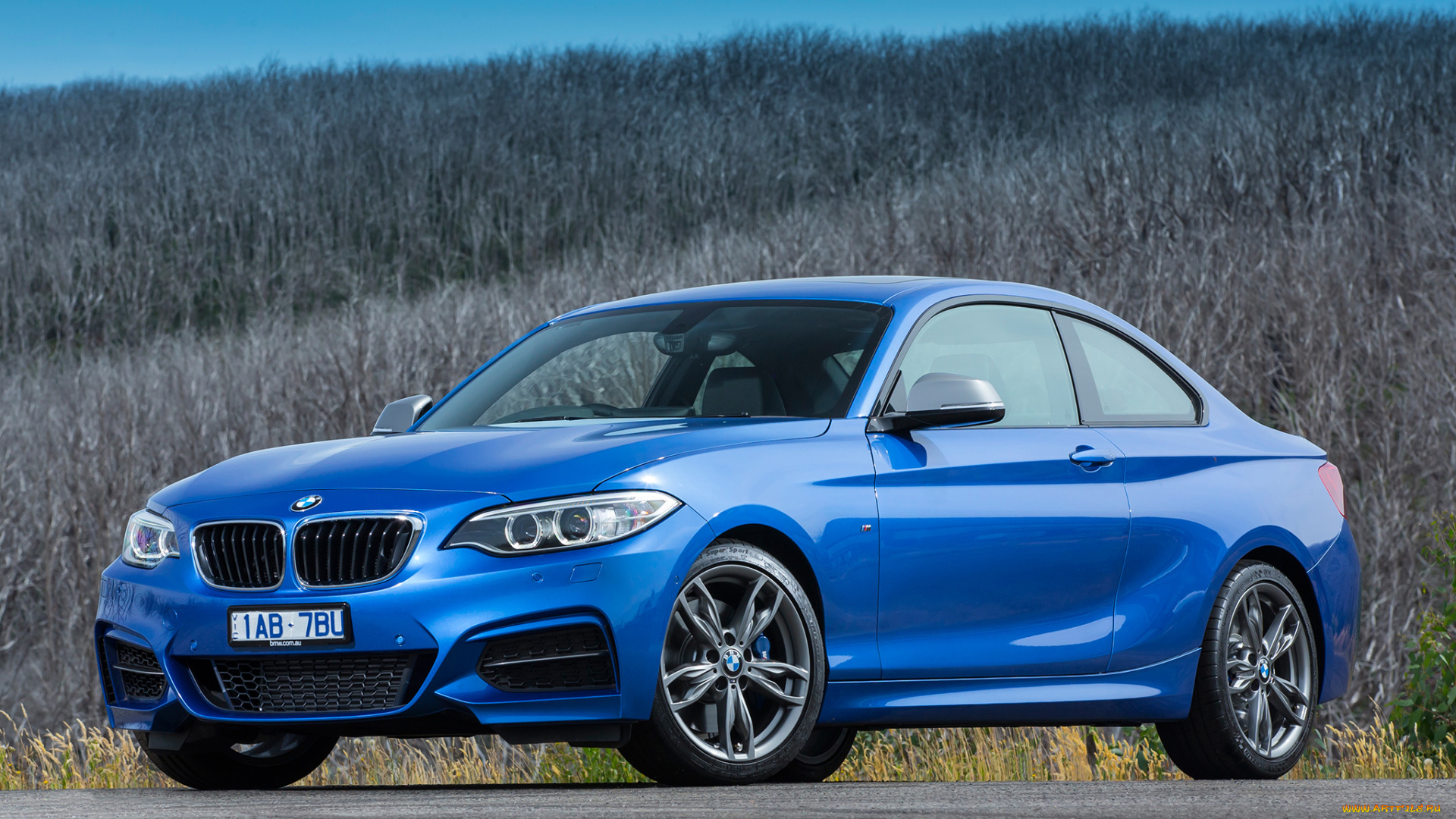 автомобили, bmw, m235i, 2014г, f22, au-spec, coupе, синий