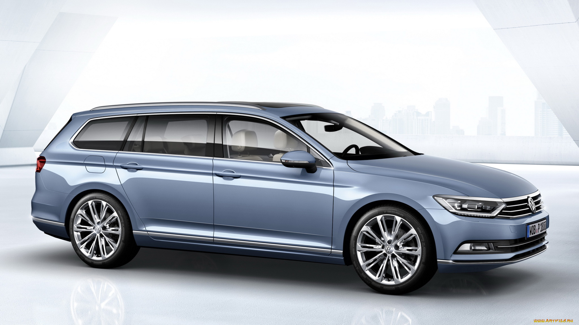 автомобили, volkswagen, 2014г, голубой, passat, variant, b8