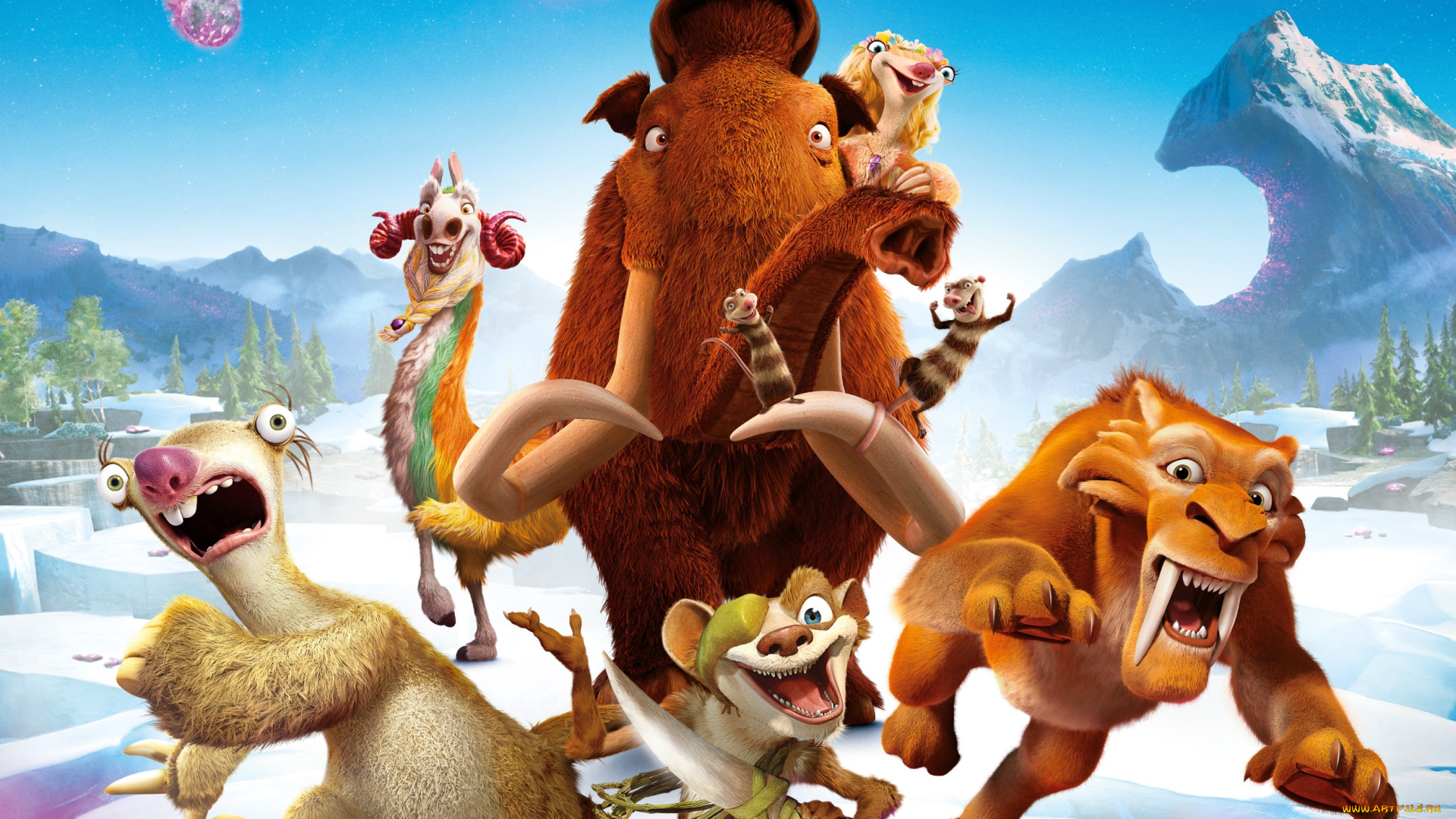 мультфильмы, ice, age, , collision, course, персонажи