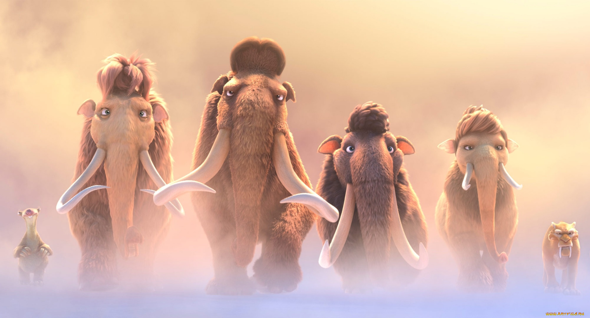 мультфильмы, ice, age, , collision, course, персонажи