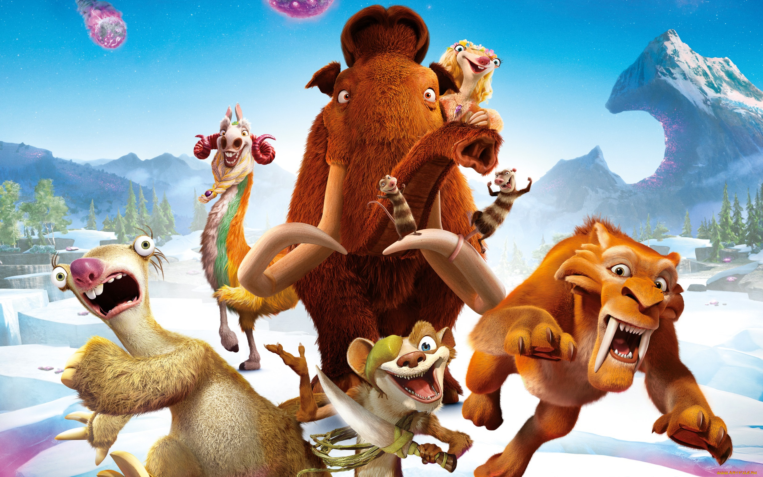 мультфильмы, ice, age, , collision, course, персонажи