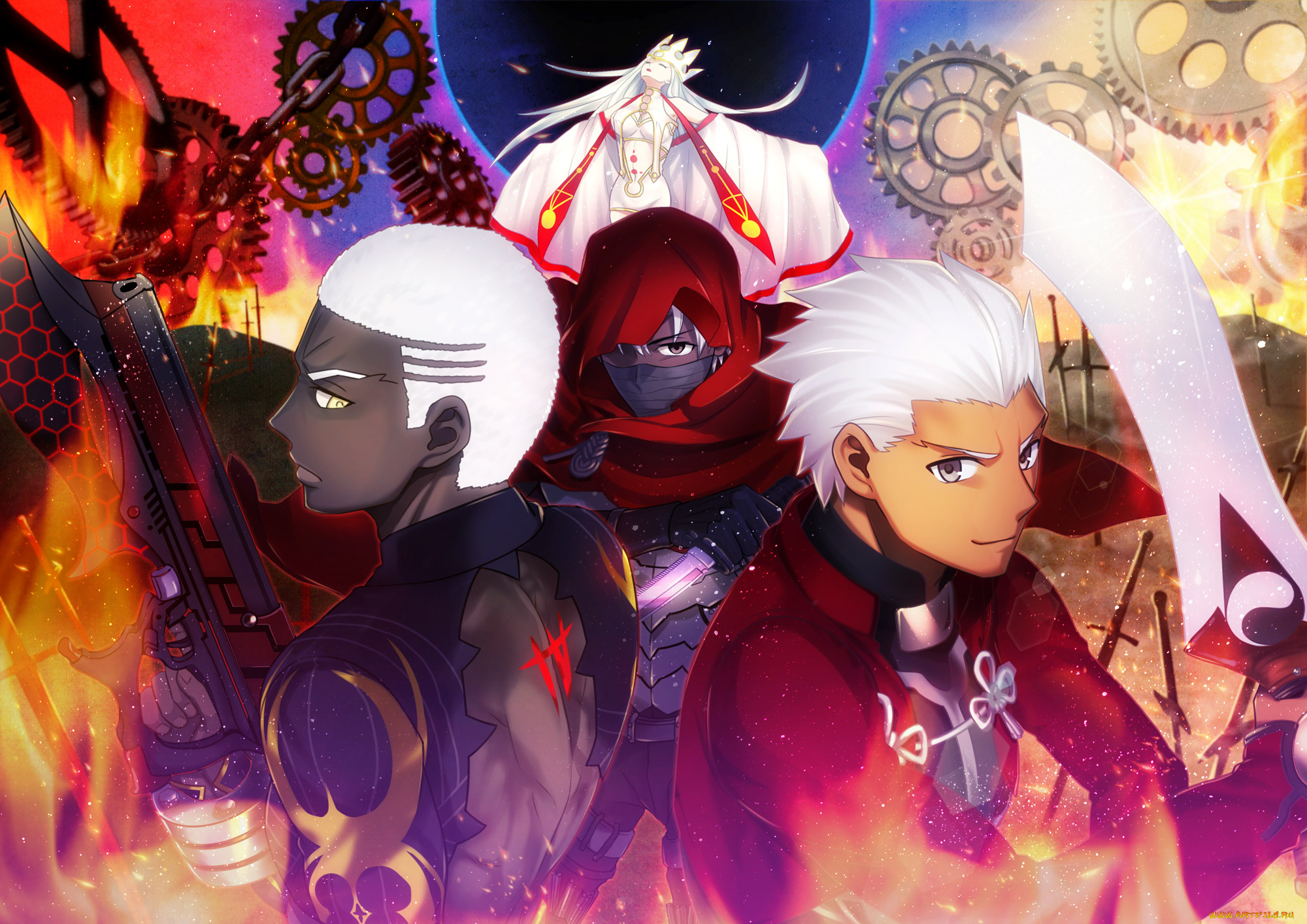 аниме, fate, stay, night, grand, order