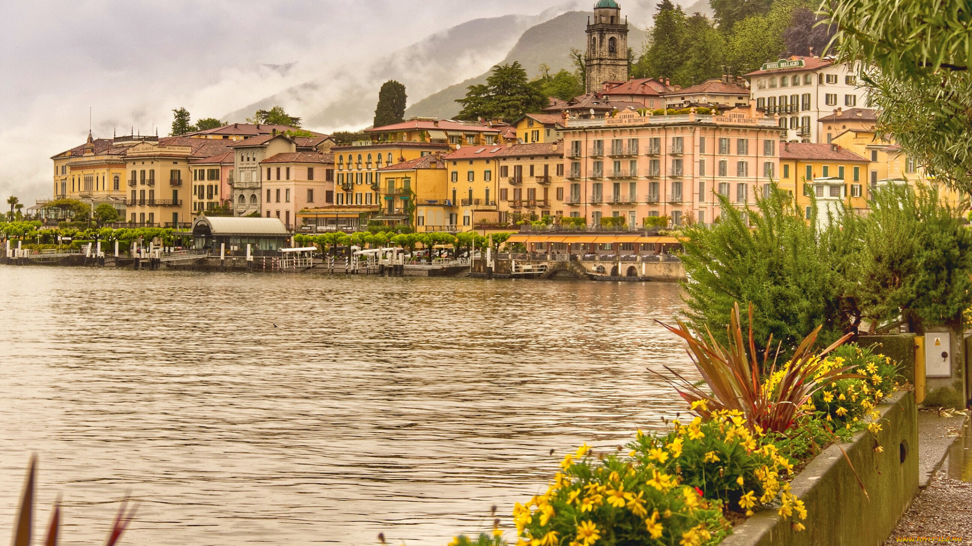 bellagio, , lake, como, , italy, города, -, панорамы, простор