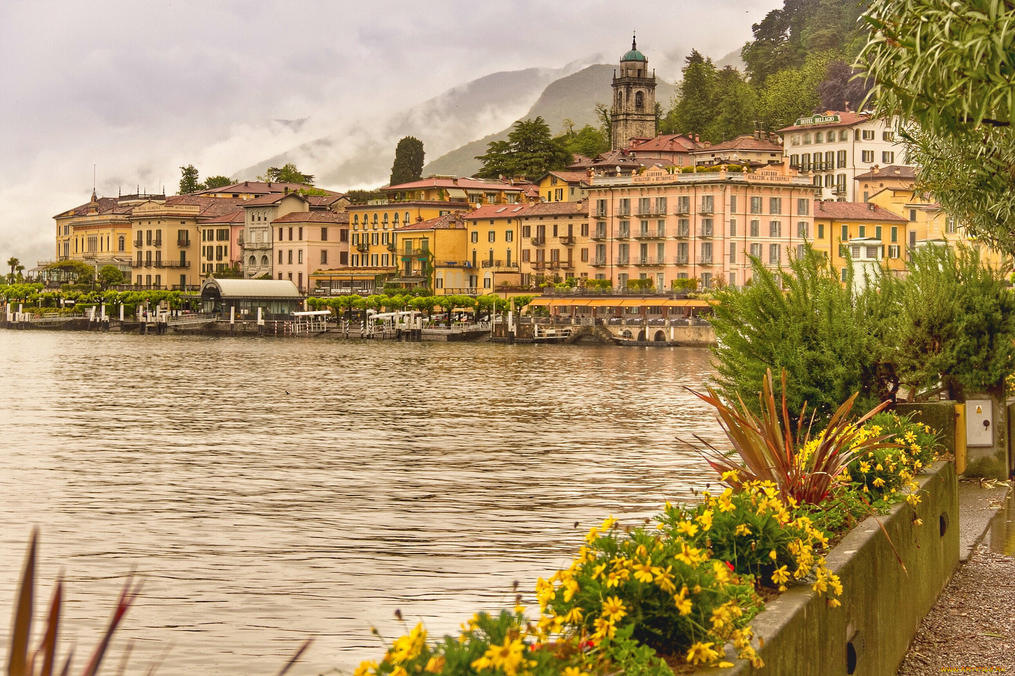 bellagio, , lake, como, , italy, города, -, панорамы, простор